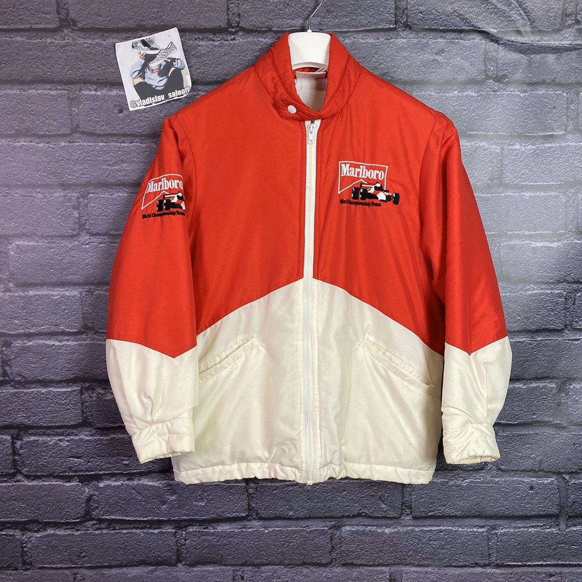 Good RARE Champion Racing Apparel 80s race jacket