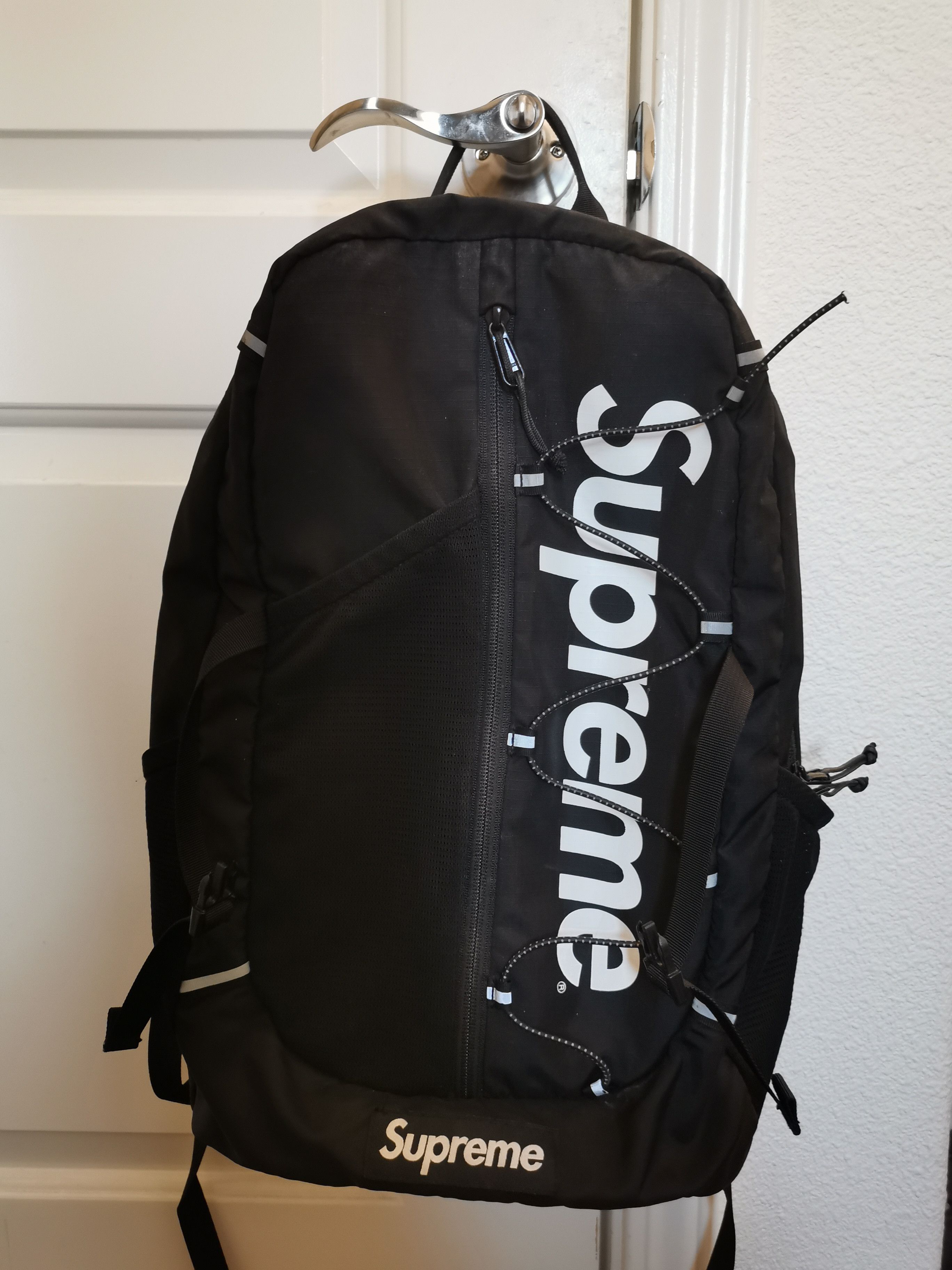 Supreme ] Supreme Backpack ss17 42th Student Couple Street New School Bags  - 11STREET