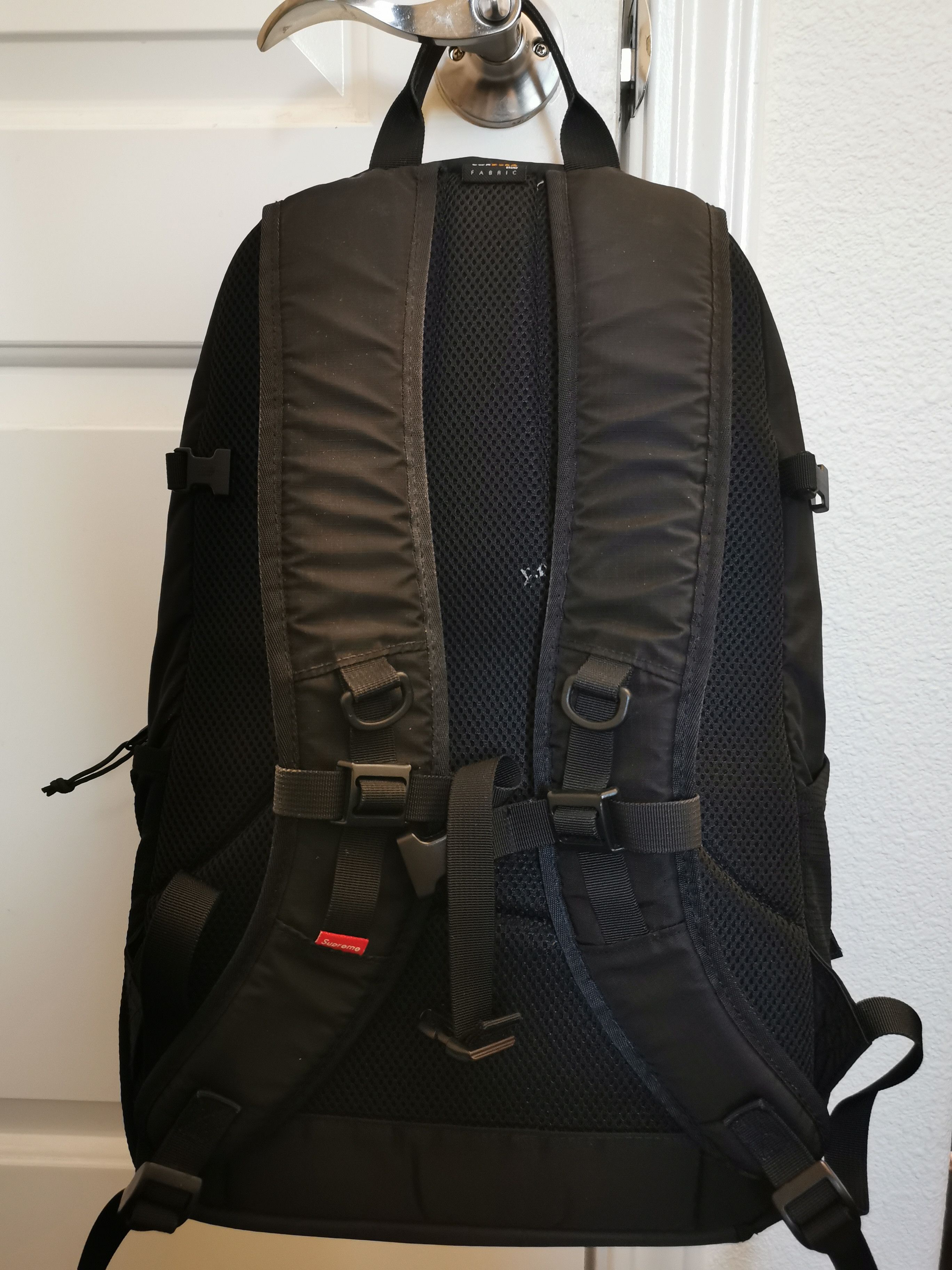 Outlets Supreme SS17 full-size Black Backpack