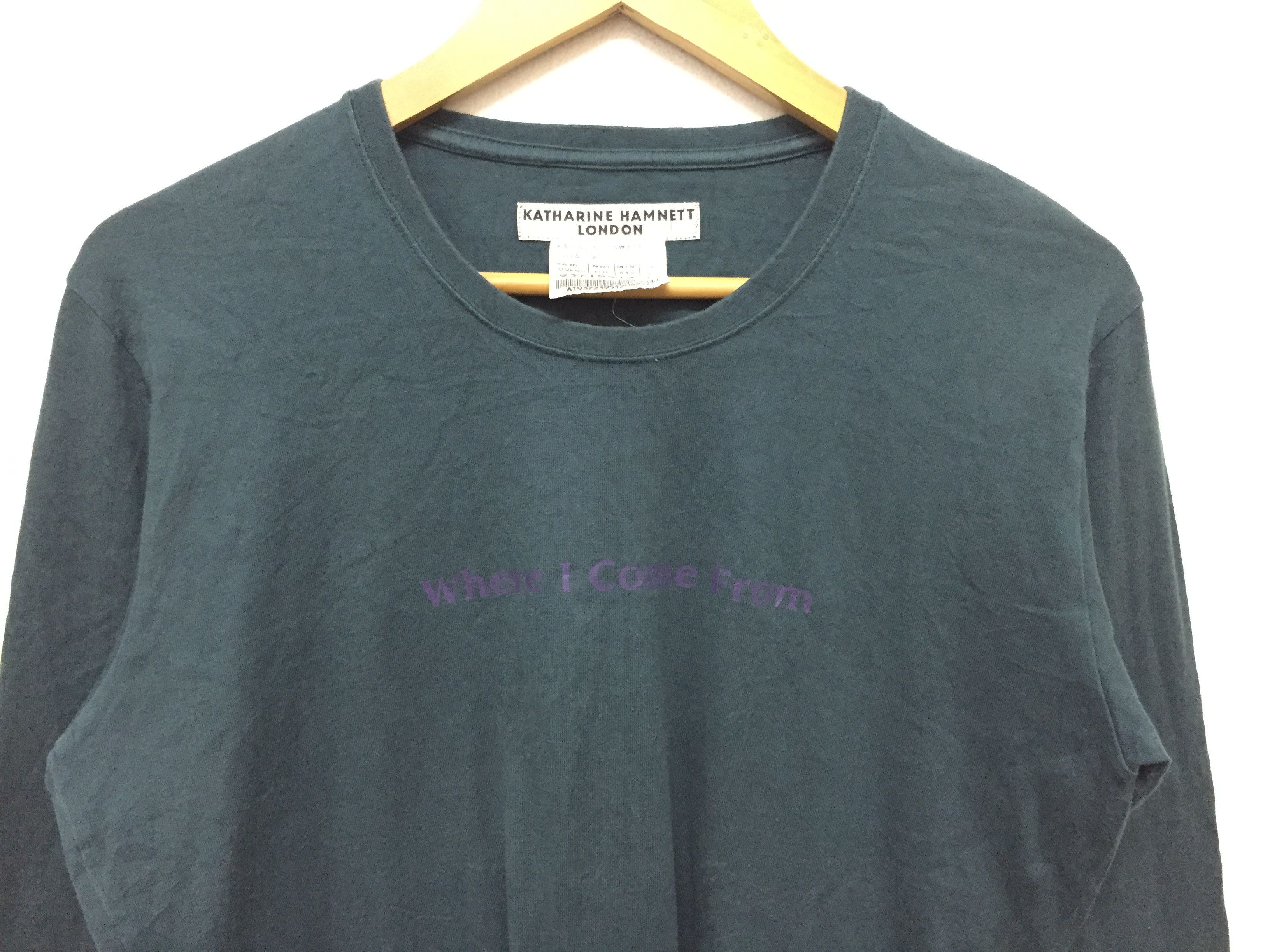 Katharine Hamnett London Where i come from ?poem tee Size US M / EU 48-50 / 2 - 3 Thumbnail