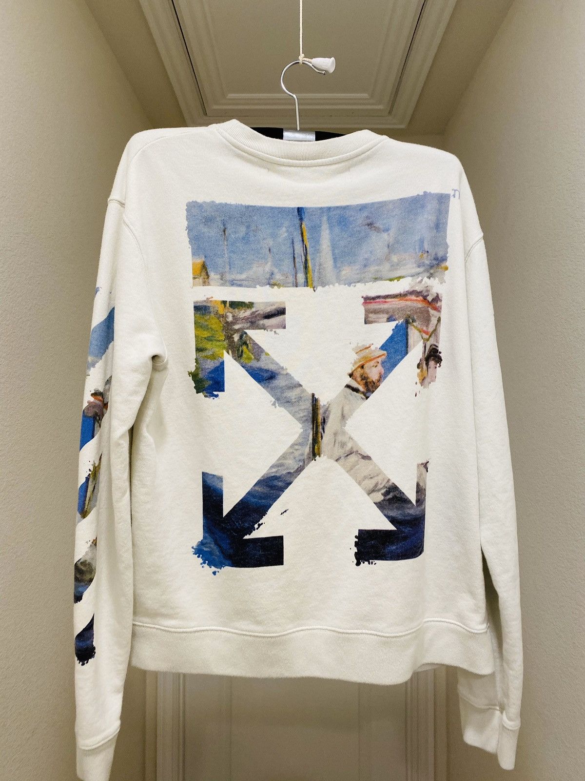 Off White Off white ss19 Oil painting sweatshrit Grailed