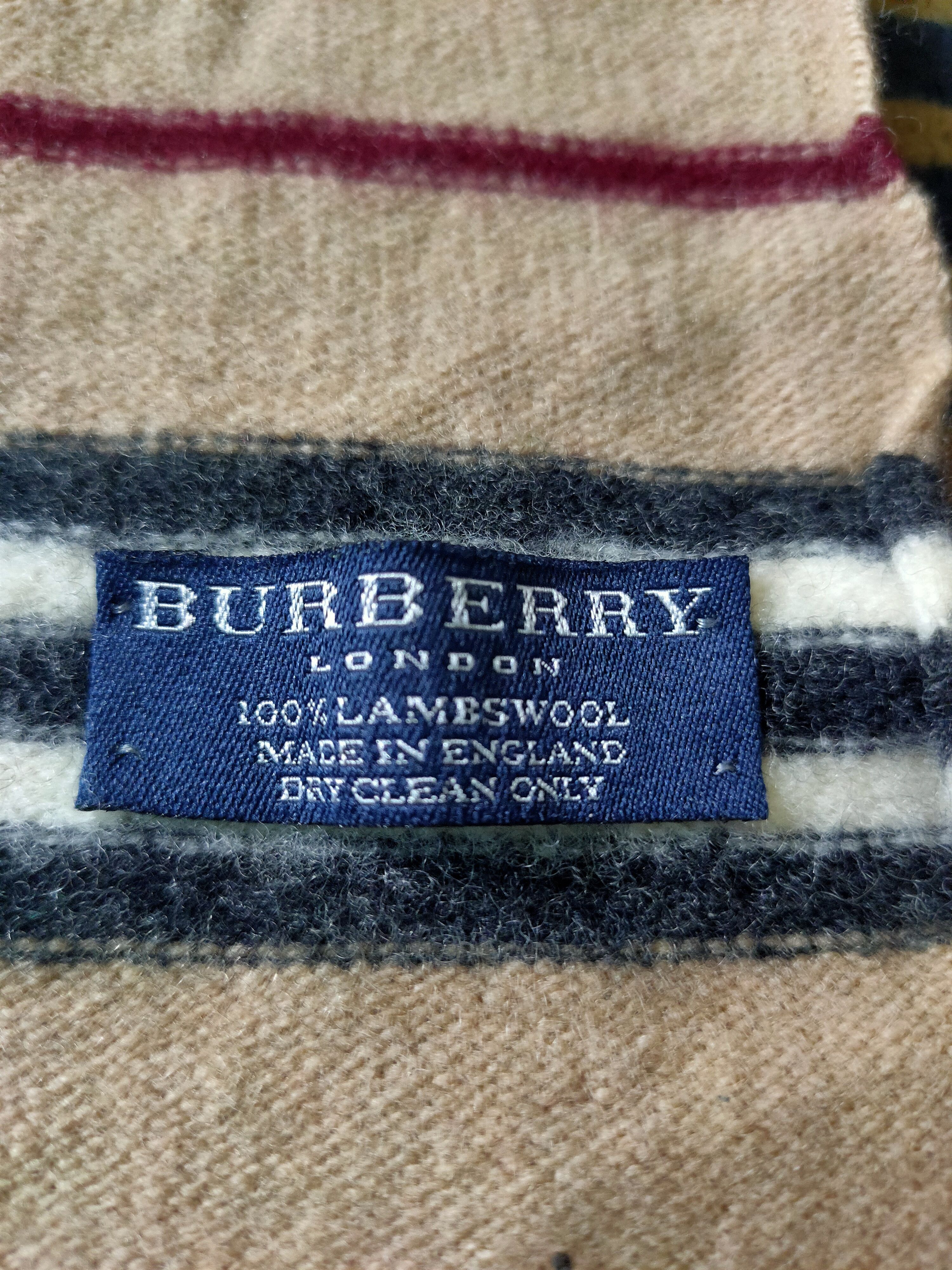 Burberry Burberry London Scarves Lambswool Rare Design England Size ONE SIZE - 5 Thumbnail