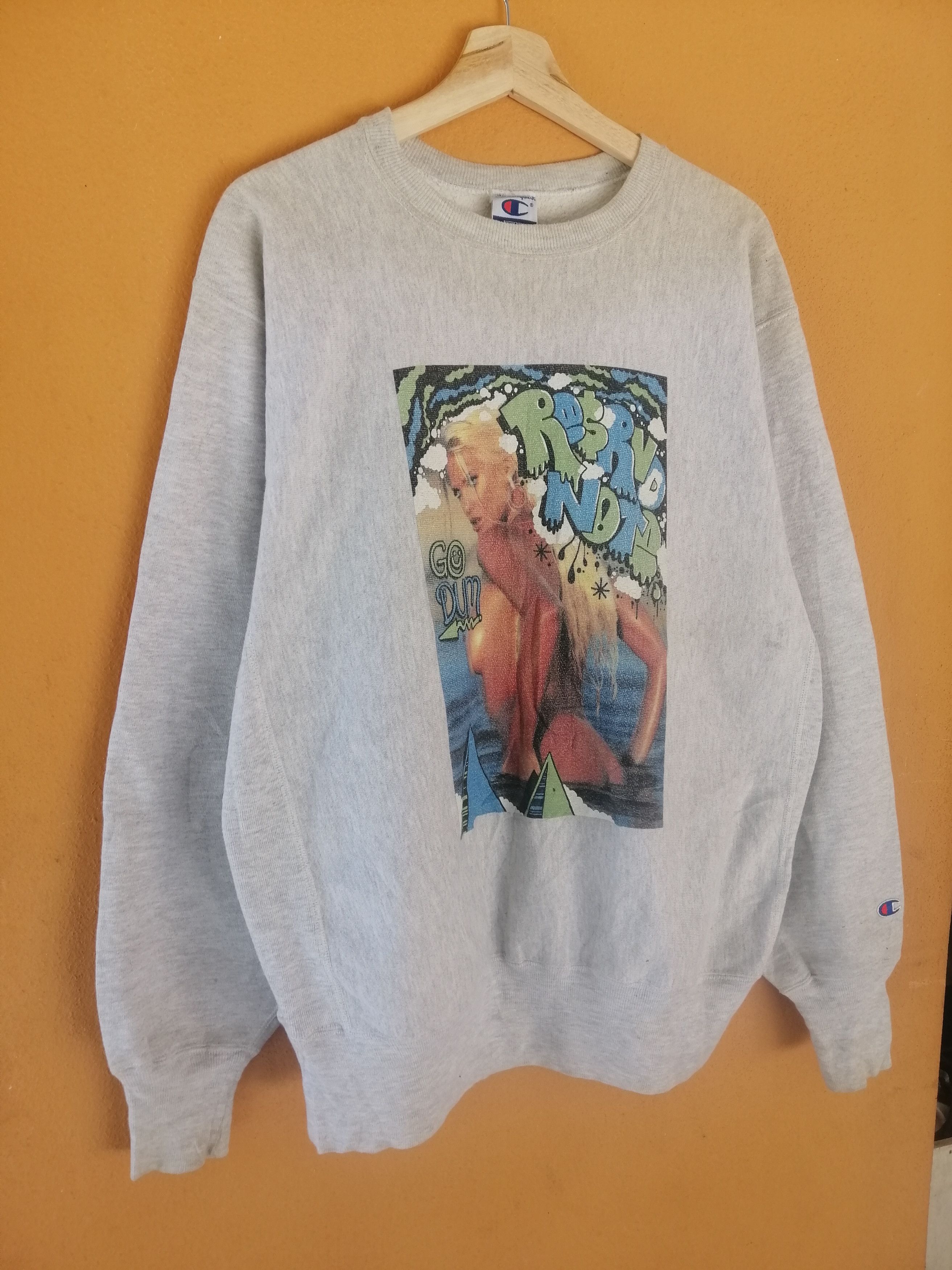 Champion Vintage 90s Champion Sexy Girls Sweatshirt Size US XL / EU 56 / 4 - 7 Thumbnail