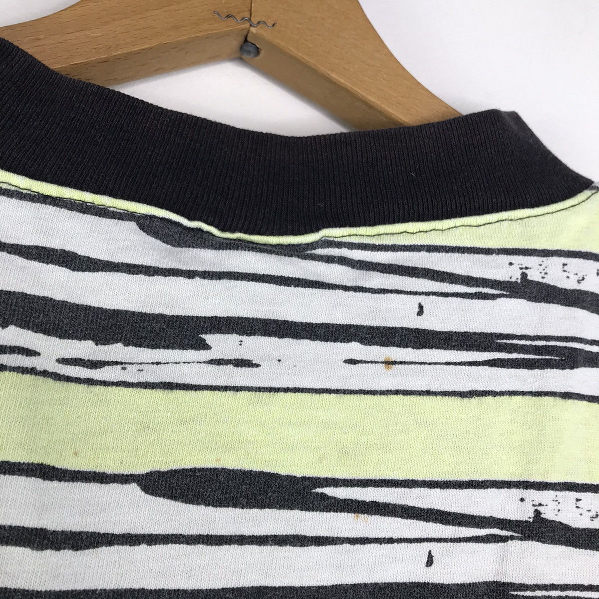 Vintage Vintage 90s Surf Skate Ocean Pacific Striped Tee Size US M / EU 48-50 / 2 - 7 Thumbnail