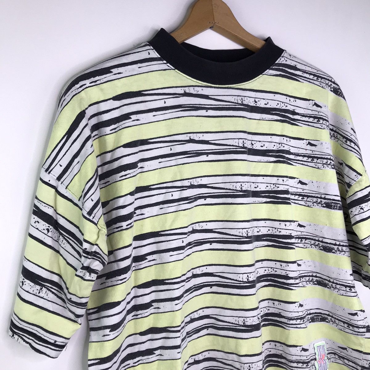 Vintage Vintage 90s Surf Skate Ocean Pacific Striped Tee Size US M / EU 48-50 / 2 - 2 Thumbnail