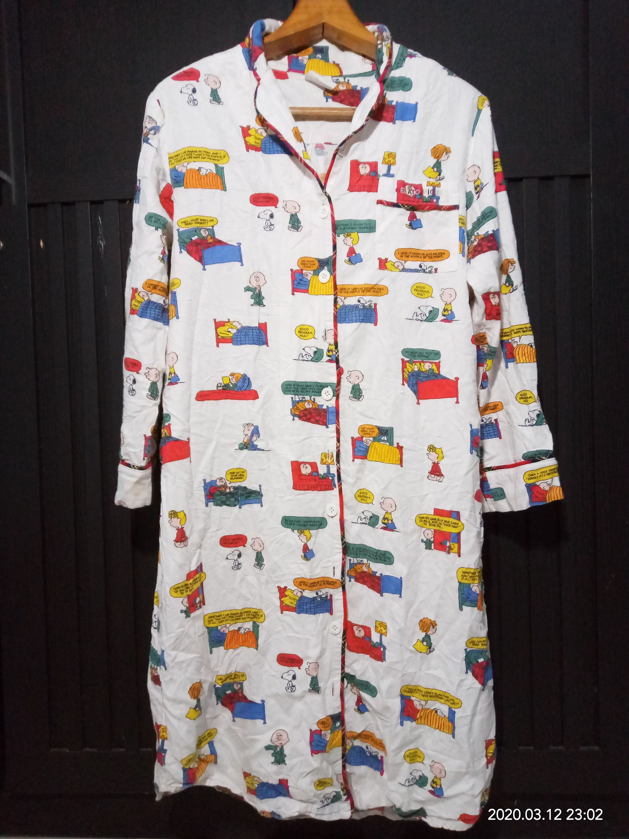 Anime 90s Snoopy Gelato Pique Sleepwear fashion pajamas dress Size S / US 4 / IT 40 - 1 Thumbnail