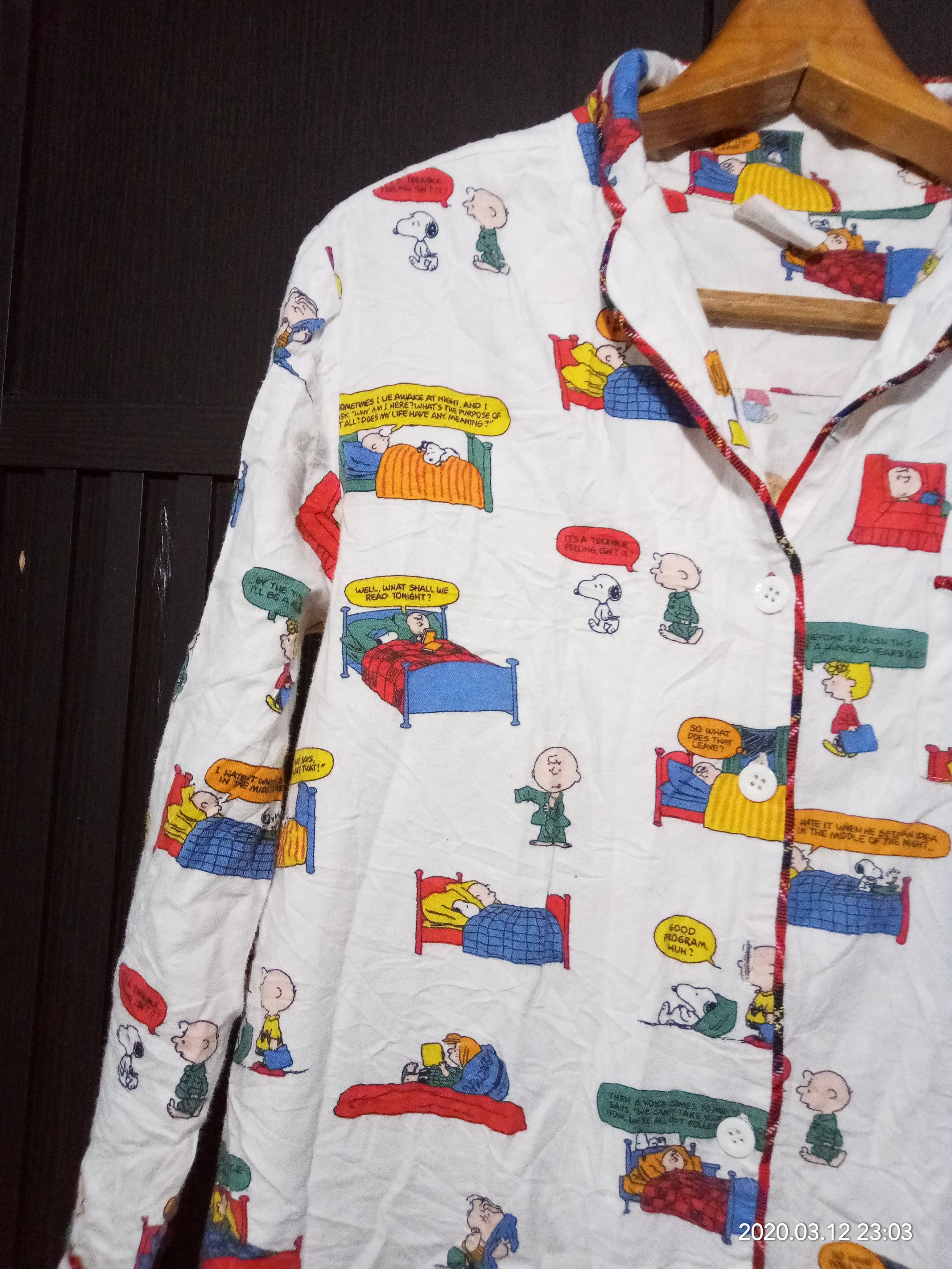 Anime 90s Snoopy Gelato Pique Sleepwear fashion pajamas dress Size S / US 4 / IT 40 - 3 Thumbnail