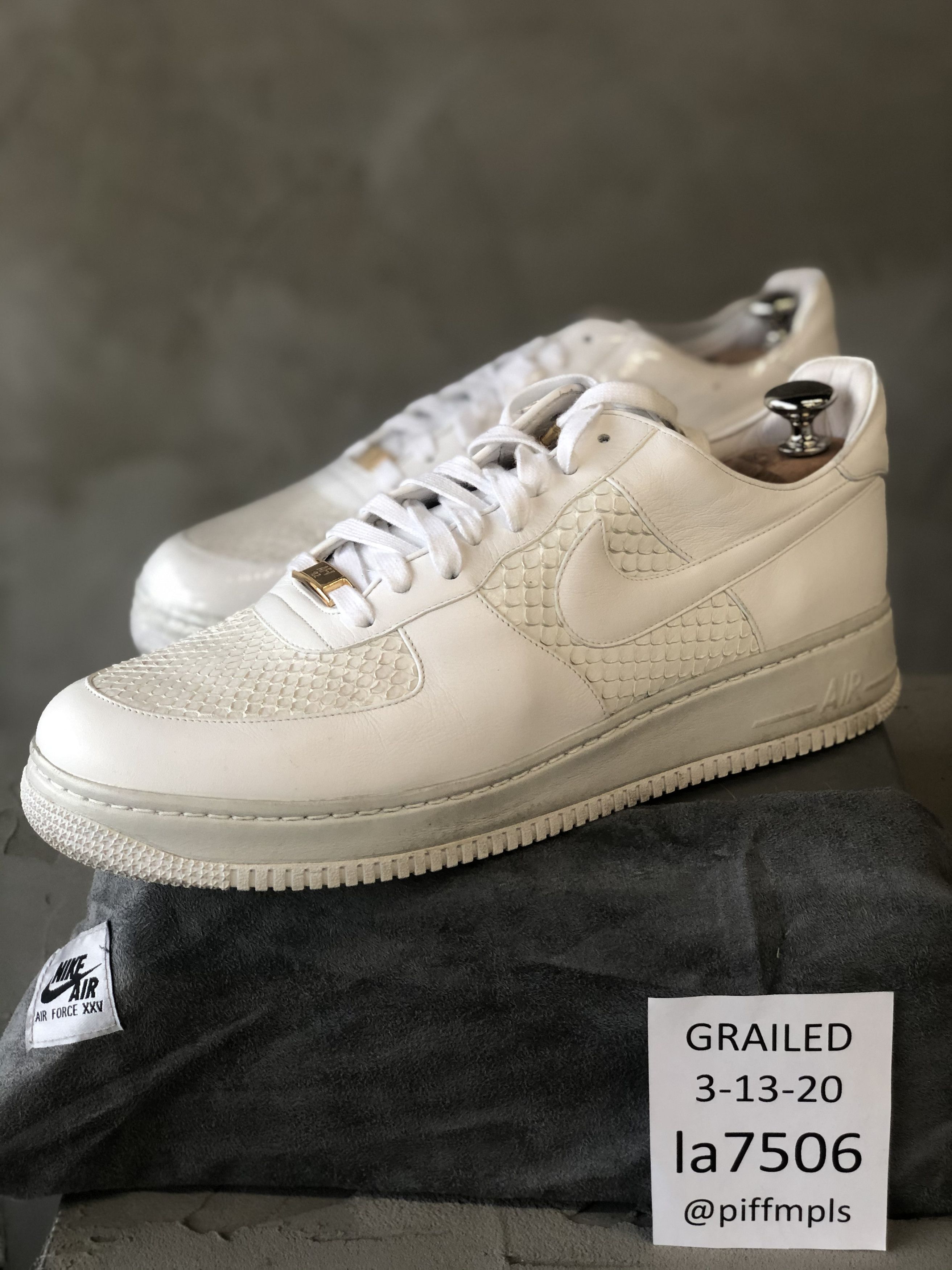 Nike Air Force 1 Low Lux White Anaconda Grailed