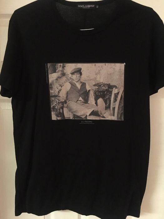 Dolce & Gabbana Al Pacino Godfather T Shirt Black | Grailed