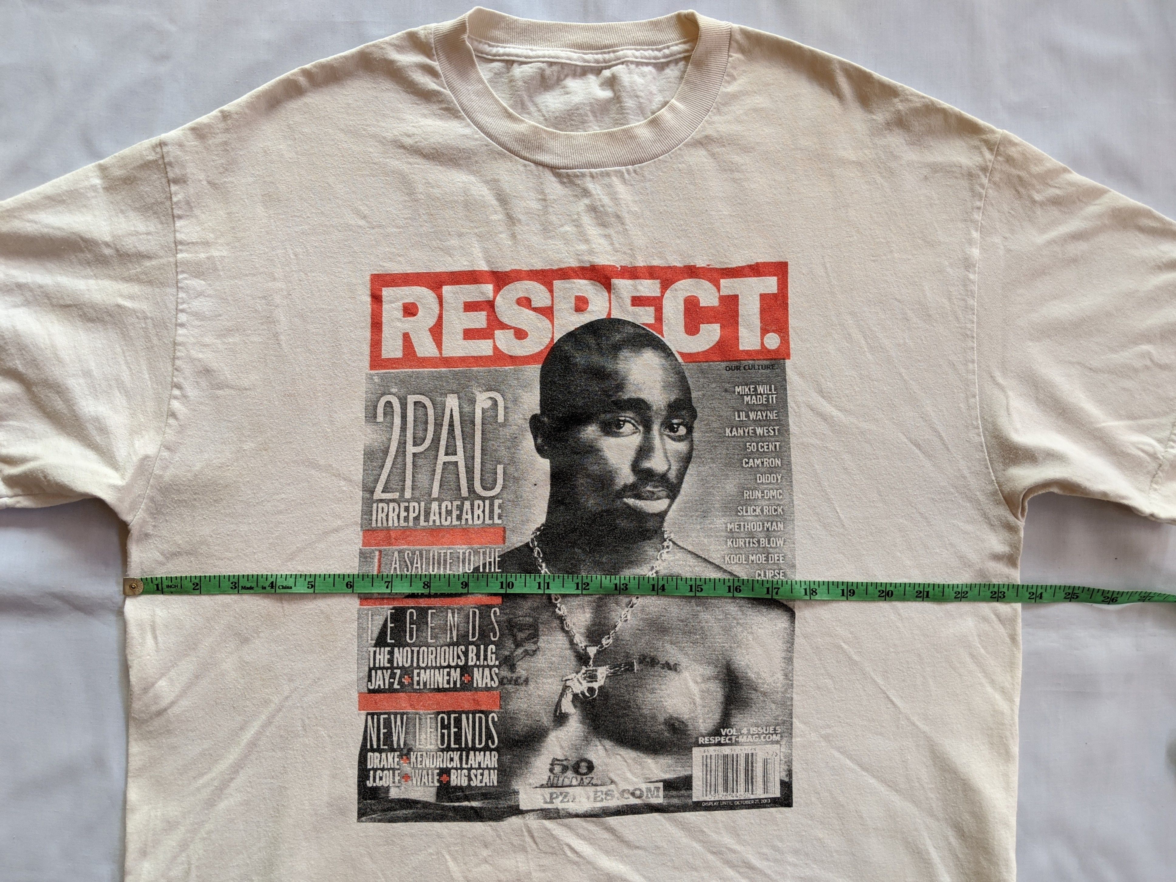 Rap Tees × Vintage Vintage 00s raptee TUPAC SHAKUR big print Size US L / EU 52-54 / 3 - 4 Thumbnail