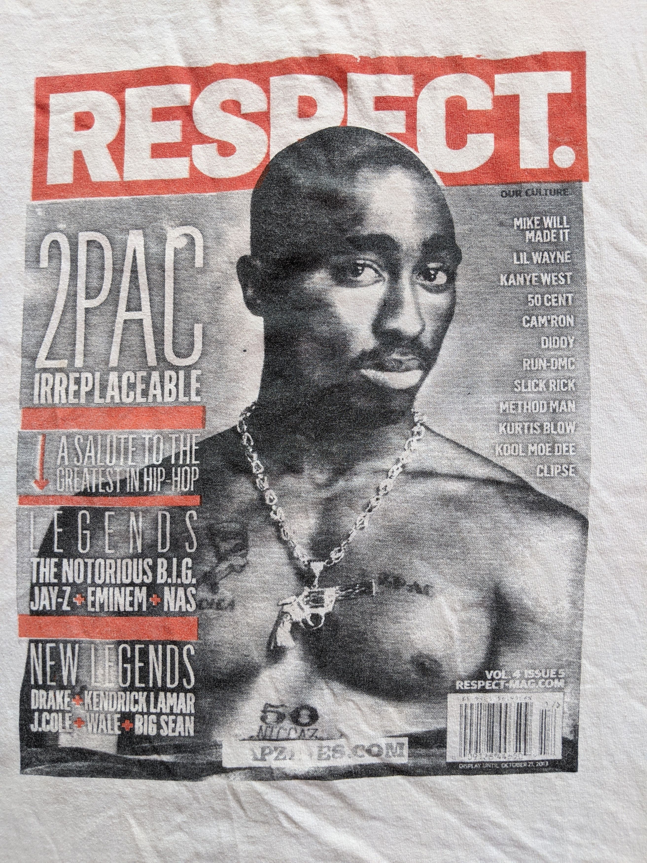 Rap Tees × Vintage Vintage 00s raptee TUPAC SHAKUR big print Size US L / EU 52-54 / 3 - 3 Thumbnail