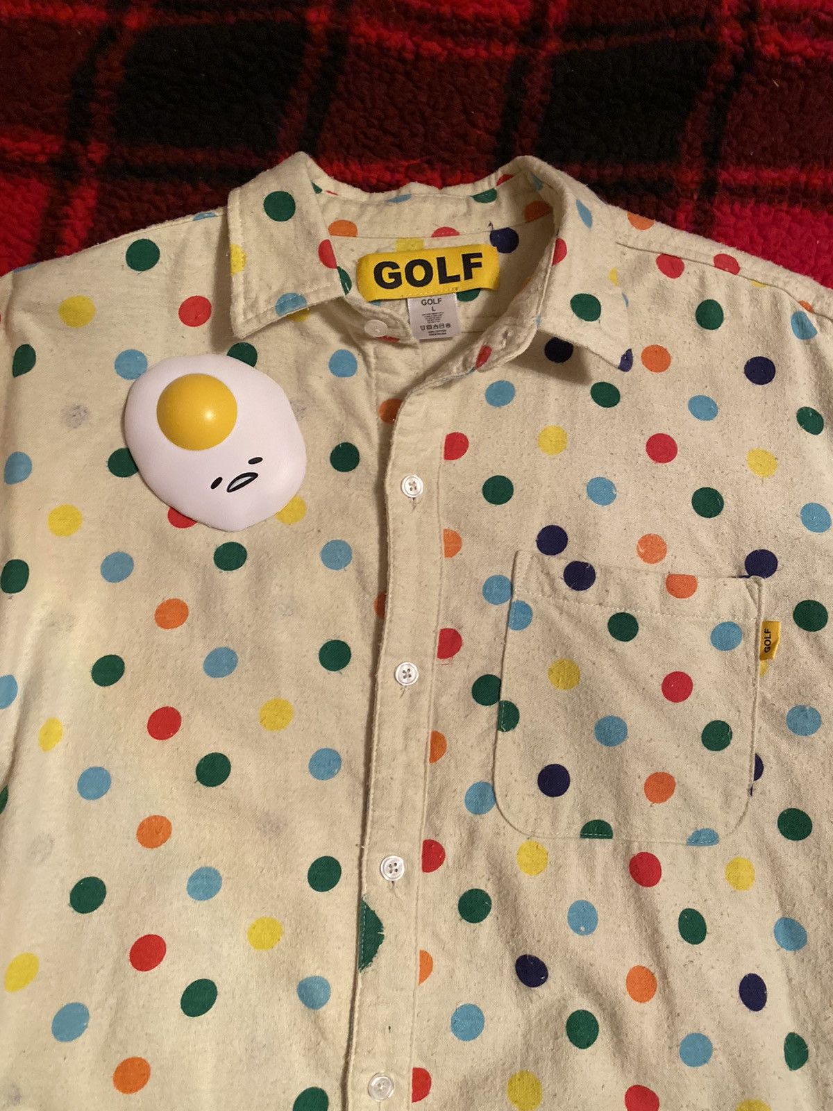 Golf Wang Golf Wang Polka Dot Flannel Button Up | Grailed