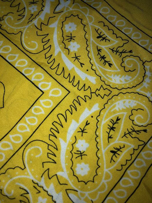A$AP ROCKYs YELLOW BANDANA on X: More yellow bandana.   / X