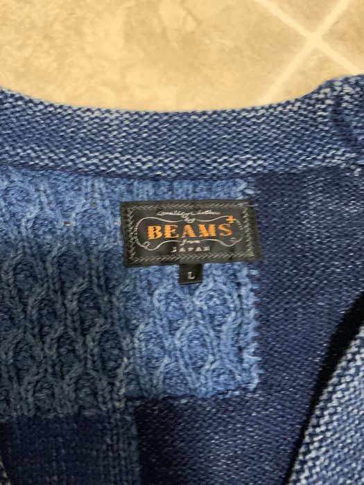 Beams Plus Beams Patchwork Cardigan | Grailed