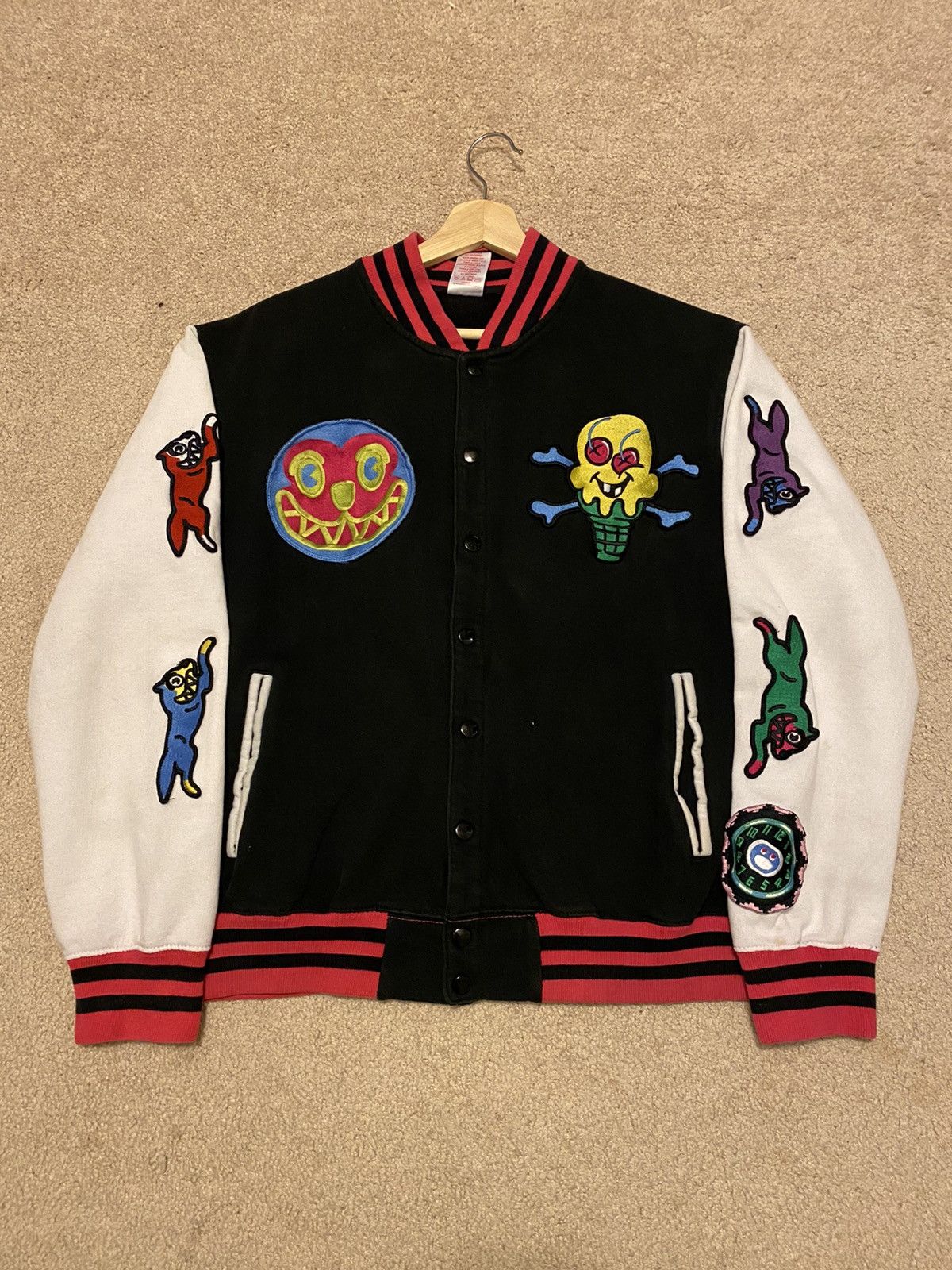 F2CE Dog Woolen Varsity Jacket