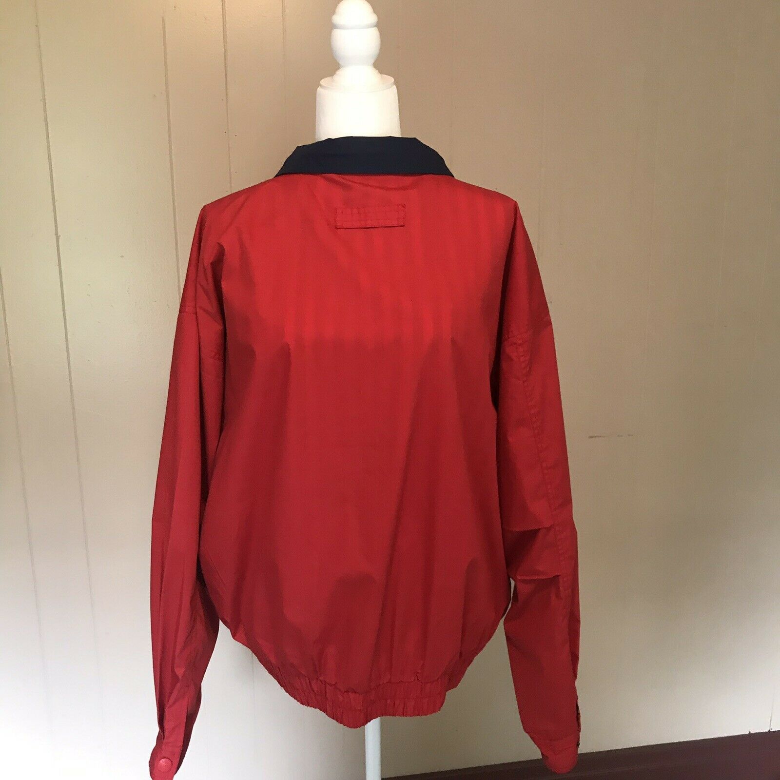 Vintage Fina Short Stop Red Jacket Gas Station Hartwell ViaSport Size US XL / EU 56 / 4 - 5 Thumbnail