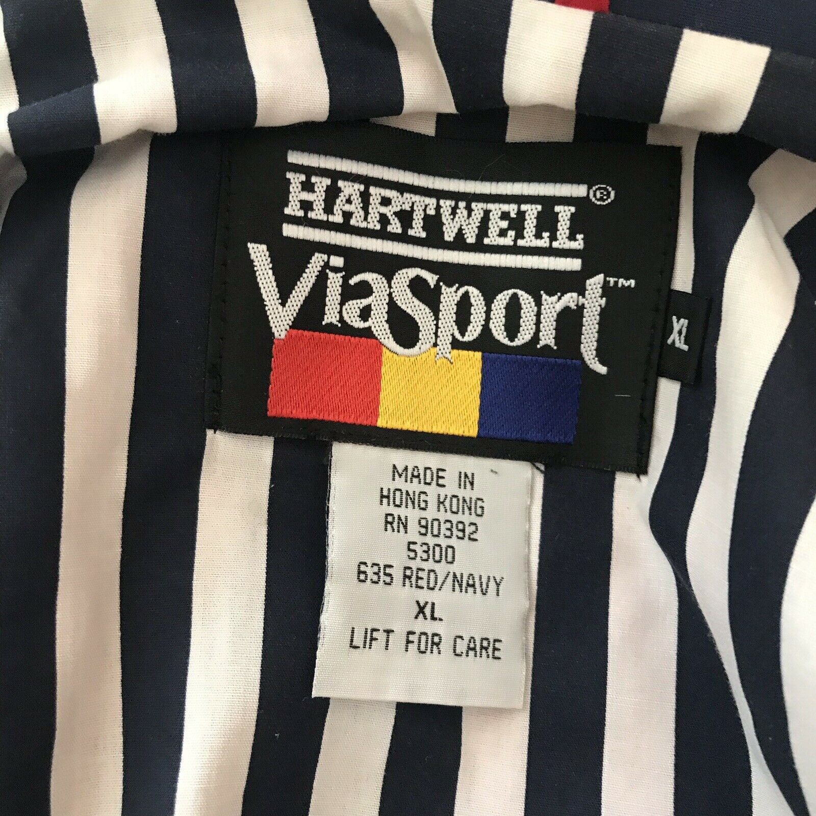 Vintage Fina Short Stop Red Jacket Gas Station Hartwell ViaSport Size US XL / EU 56 / 4 - 6 Thumbnail
