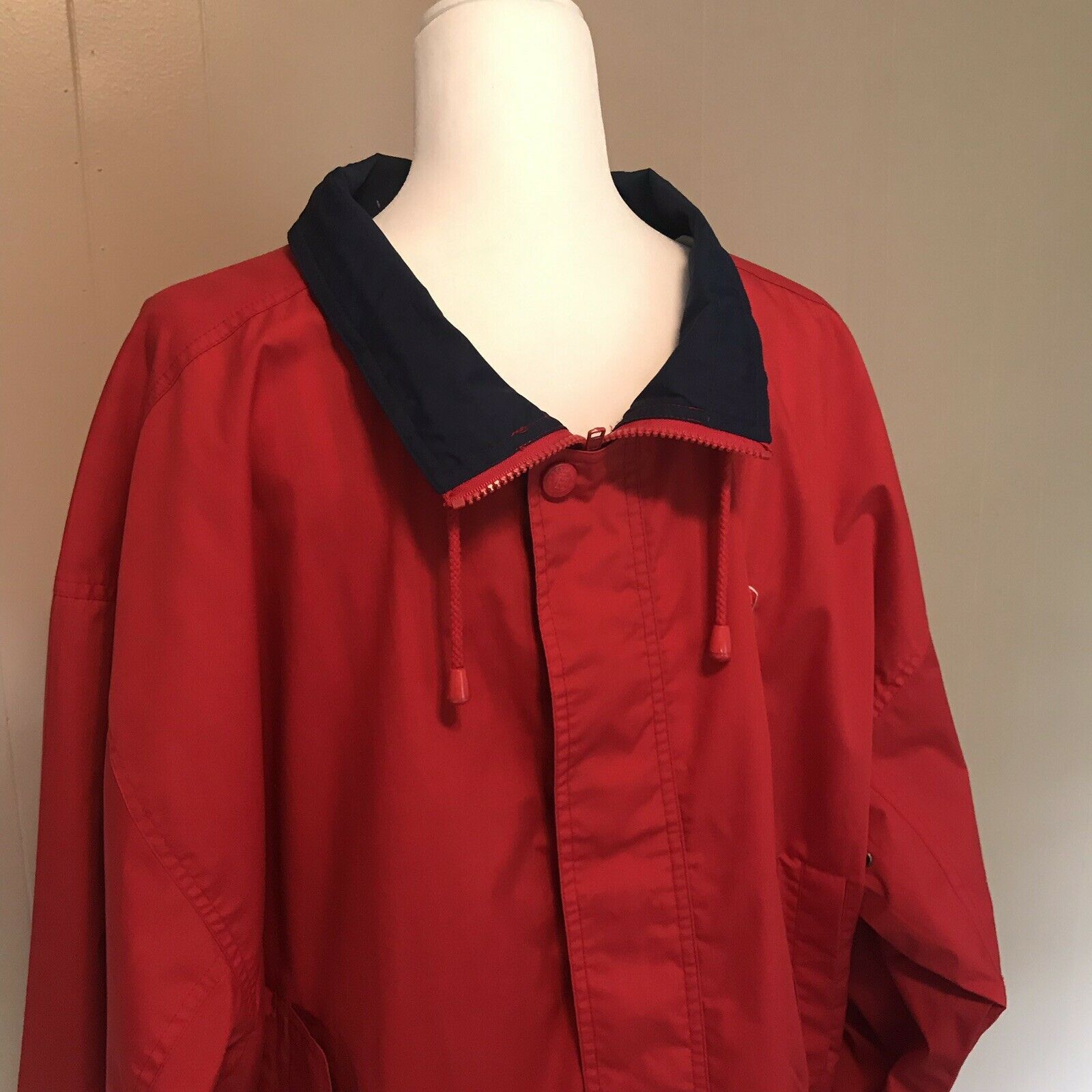 Vintage Fina Short Stop Red Jacket Gas Station Hartwell ViaSport Size US XL / EU 56 / 4 - 4 Thumbnail