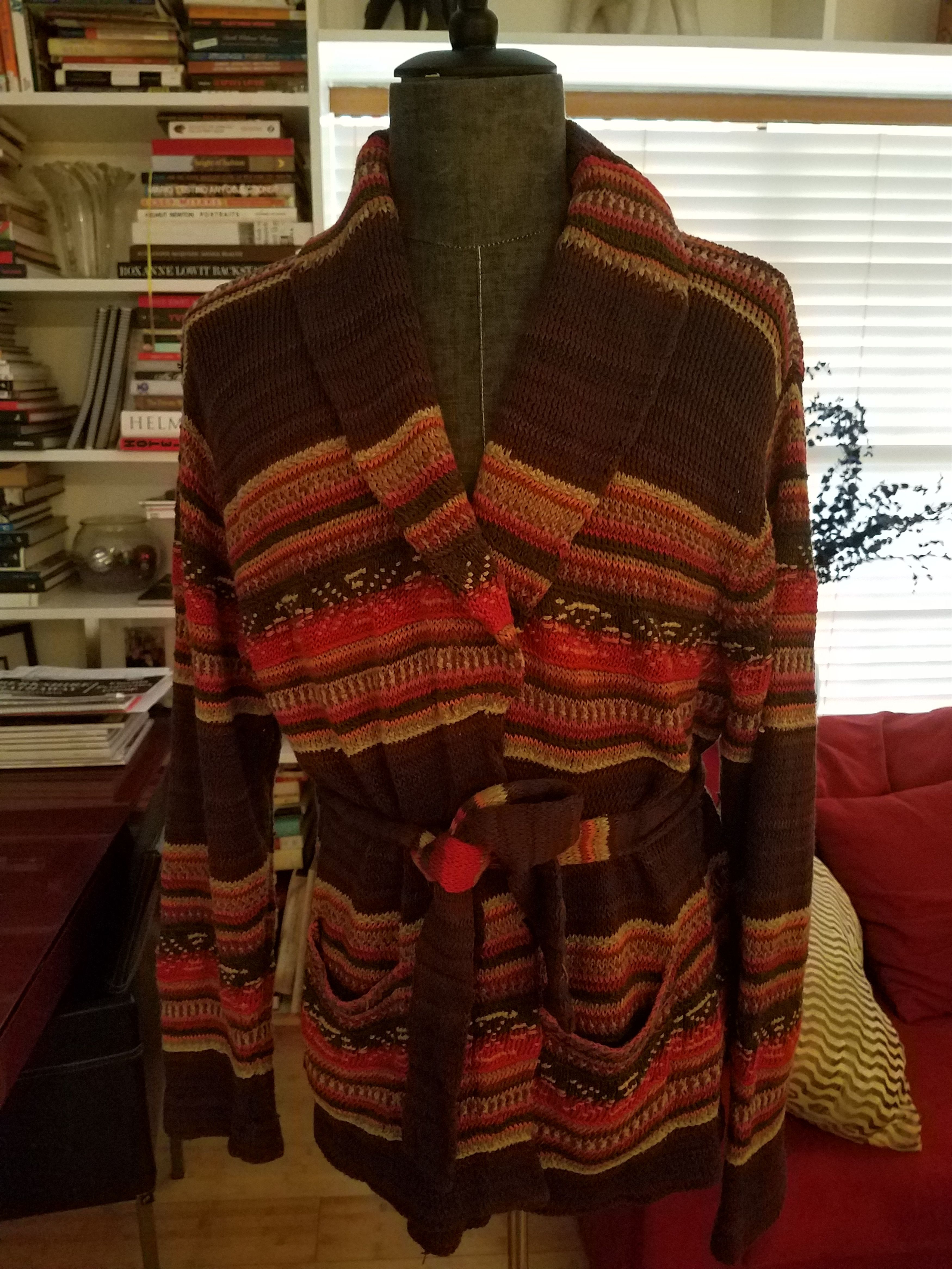 VTG 90s Hand Knit Ralph Lauren Wool Silk Southwestern Native factory Navajo Sweater (M)