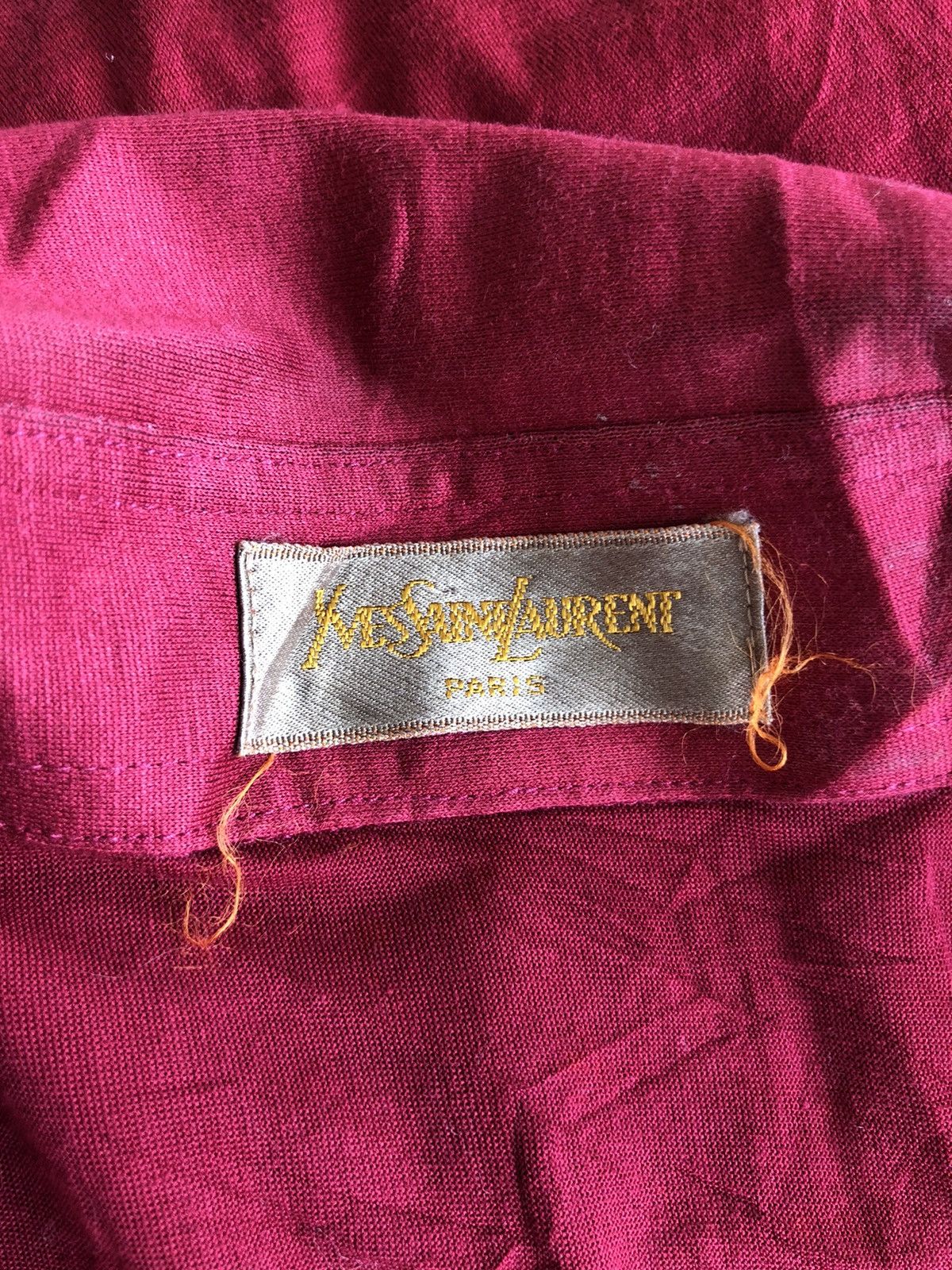 Saint Laurent Paris Classic Yves Saint Lauren PH Paris ™️ Logo Stretch Shirt Size US M / EU 48-50 / 2 - 5 Thumbnail