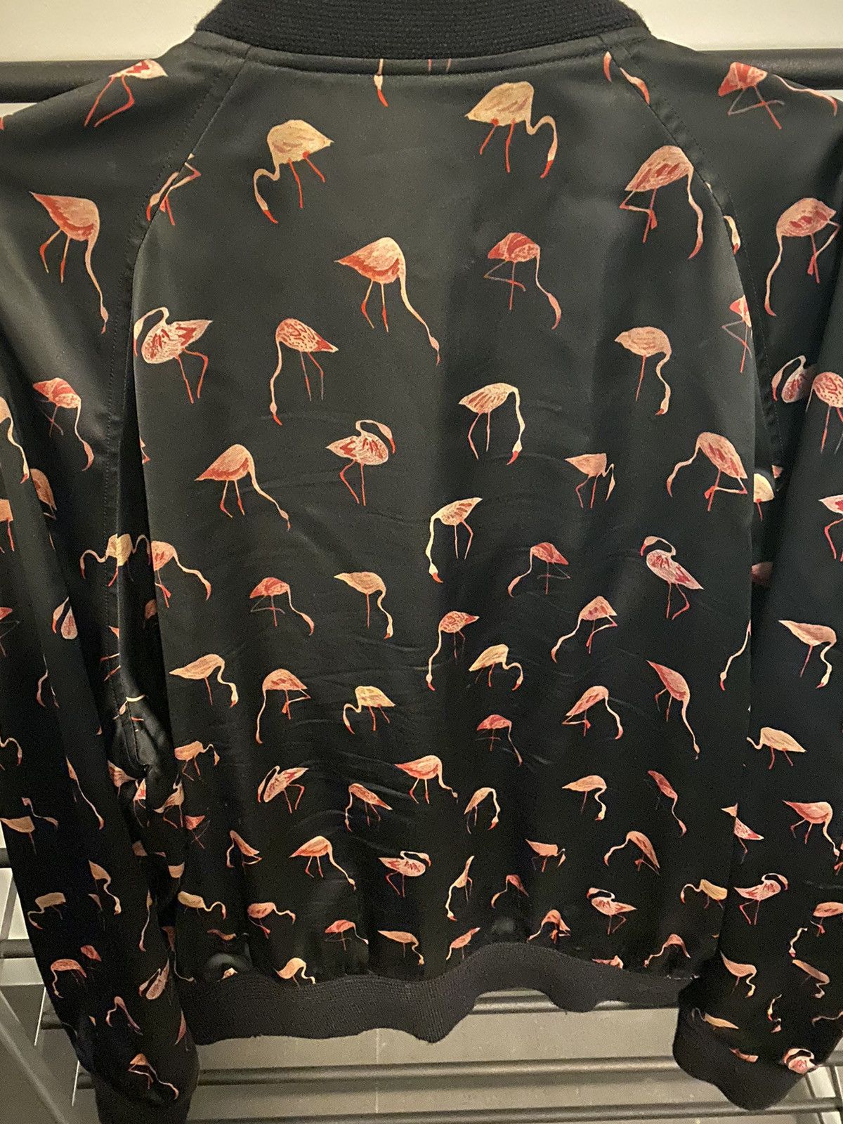 Saint Laurent Paris SAINT LAURENT FLAMINGO PRINT BOMBER JACKET Size US XL / EU 56 / 4 - 2 Thumbnail