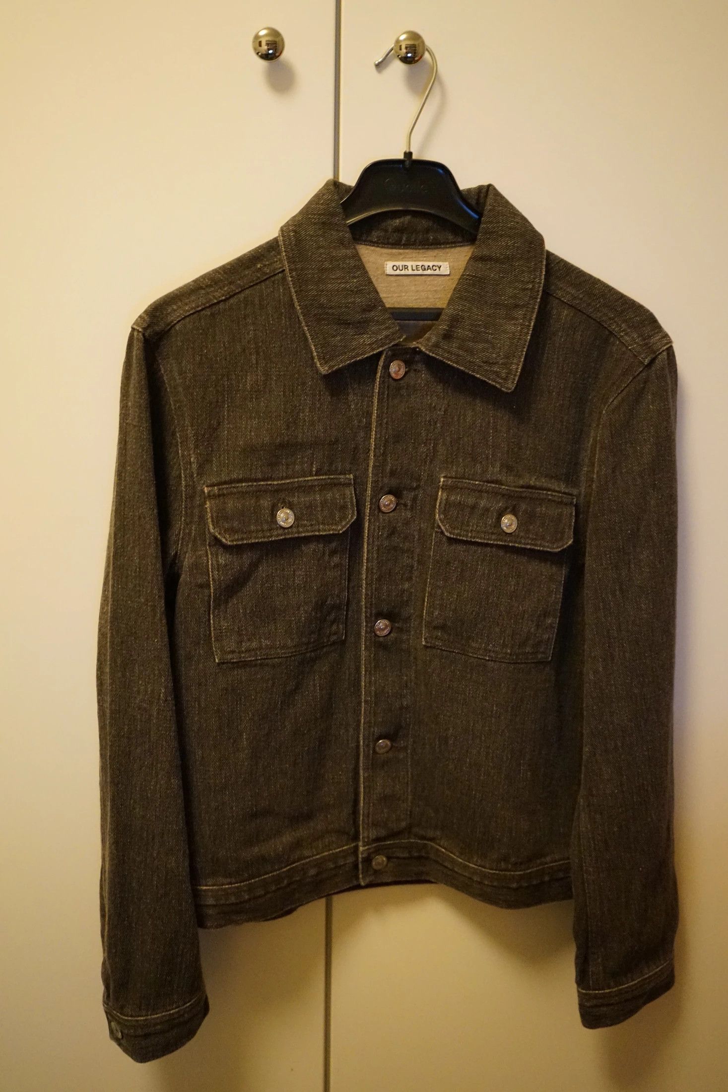 Our Legacy SS19 MONO JACKET COATED GREY LINEN M2195MC | Grailed