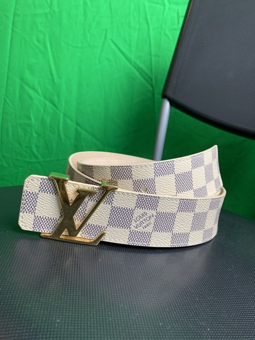 louis vuitton checkered belt