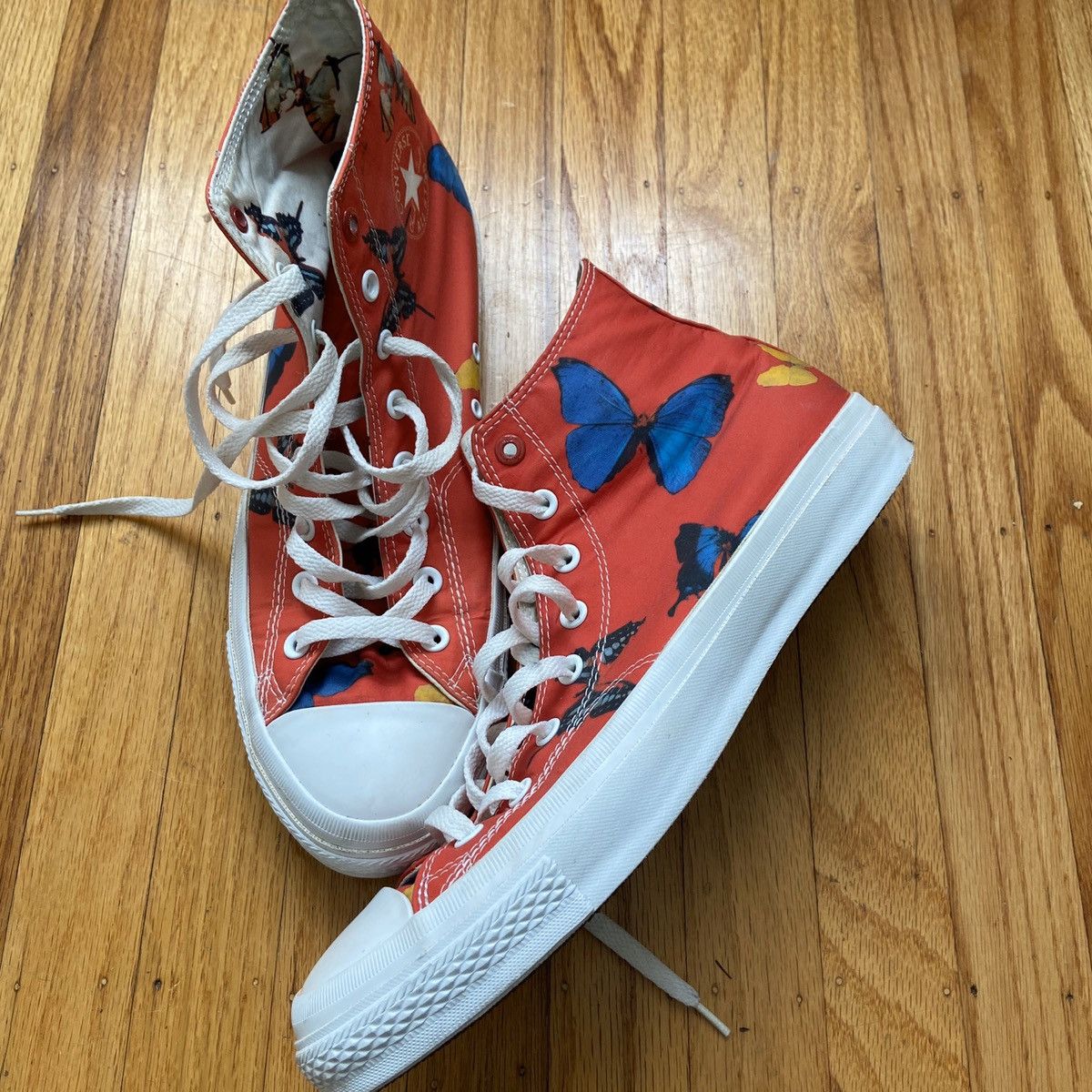 Converse Chuck Taylor Red Hi Damien Hurst Size US 12 / EU 45 - 3 Thumbnail