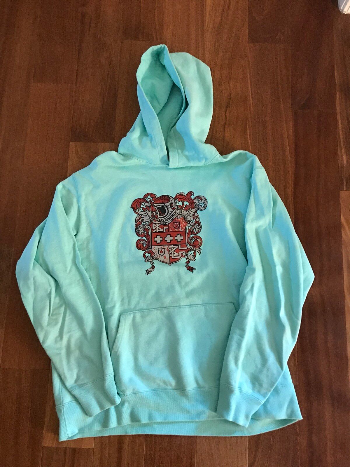 Pre-owned Billionaire Boys Club Crest Hoody In Teal