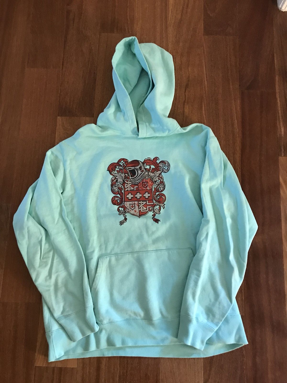 Pre-owned Billionaire Boys Club Crest Hoody In Teal