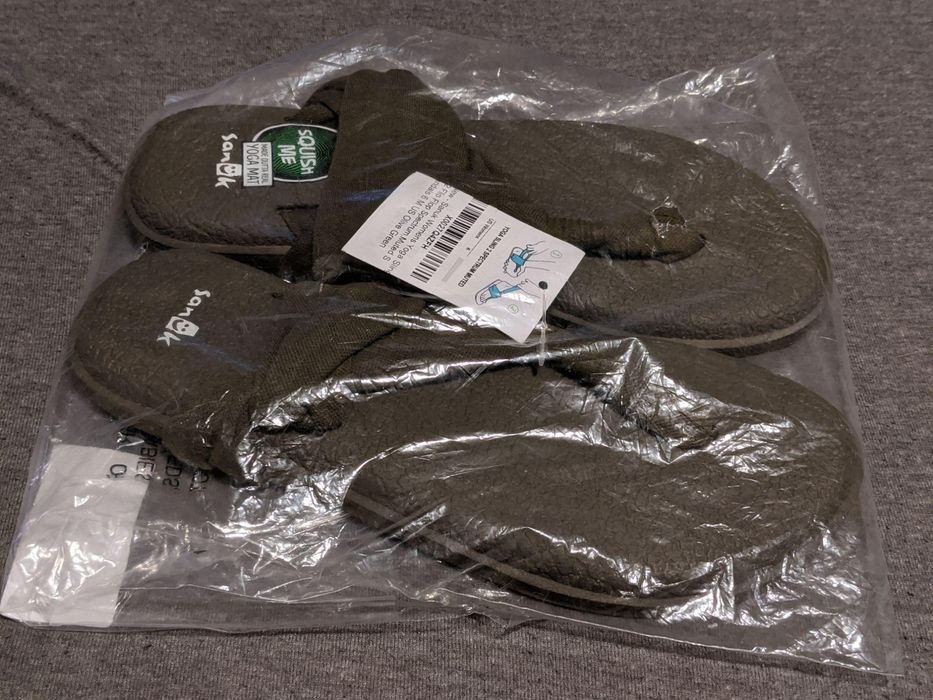 Sanuk SMS2839 Beer Cozy Flip Flops Sandal Camo ( 6 )