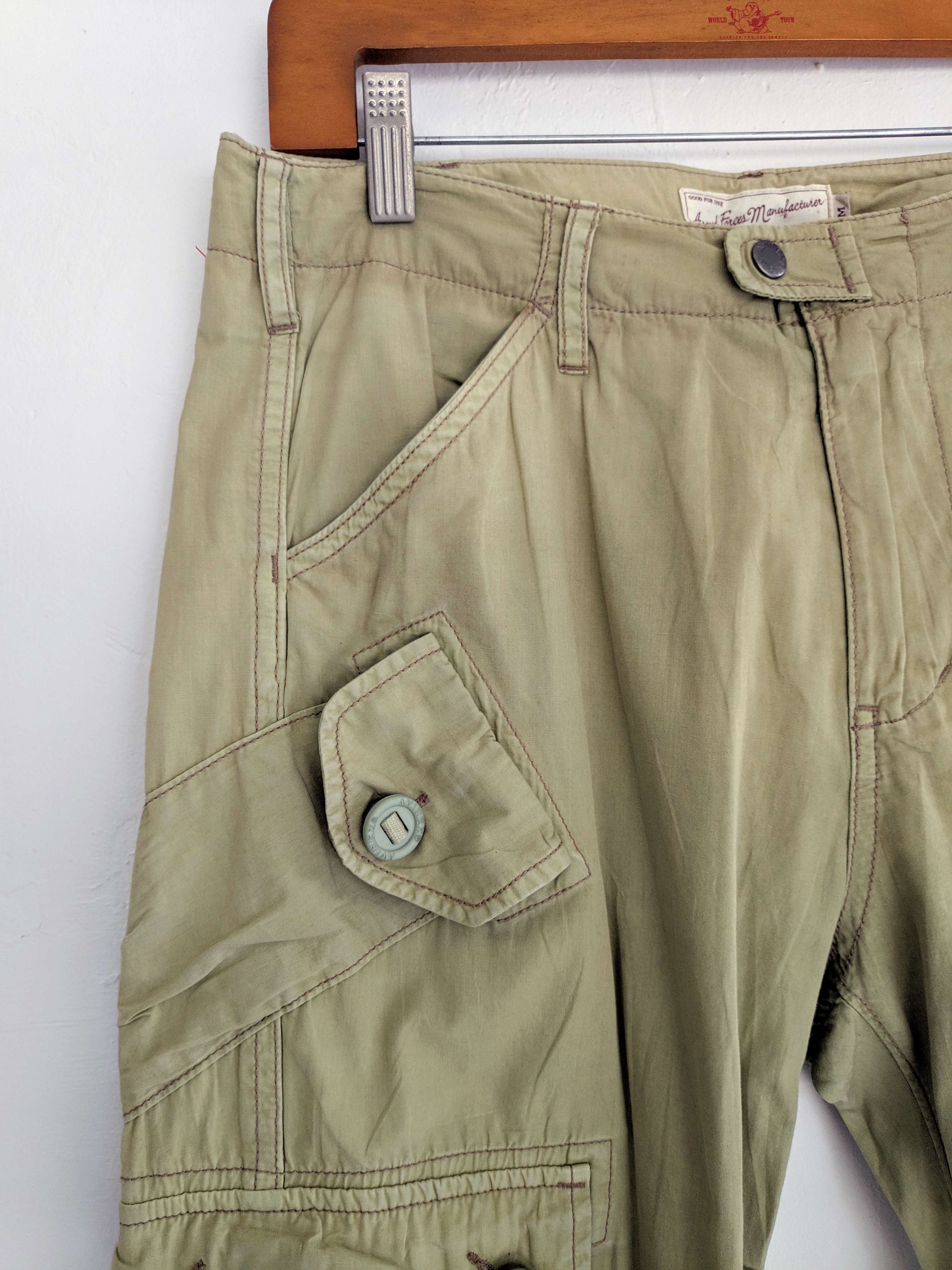 Avirex Army Cargo multi pocket tactical light military pants Size US 32 / EU 48 - 10 Thumbnail