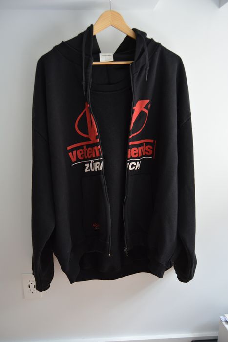 Vetements SS18 Zurich Reversible Hoodie | Grailed