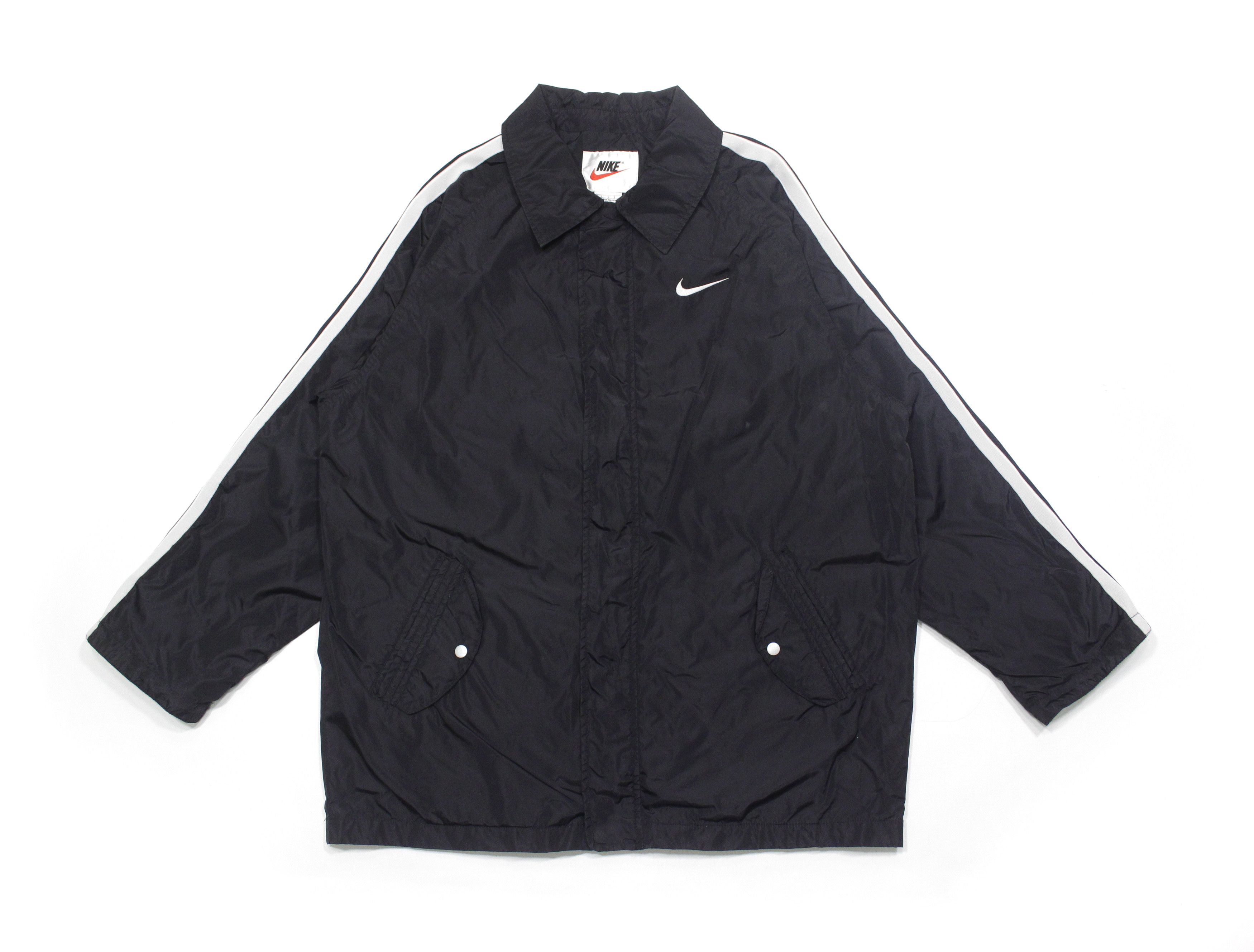 Nike Swoosh Logo Nylon Jacket Size US L / EU 52-54 / 3 - 1 Thumbnail