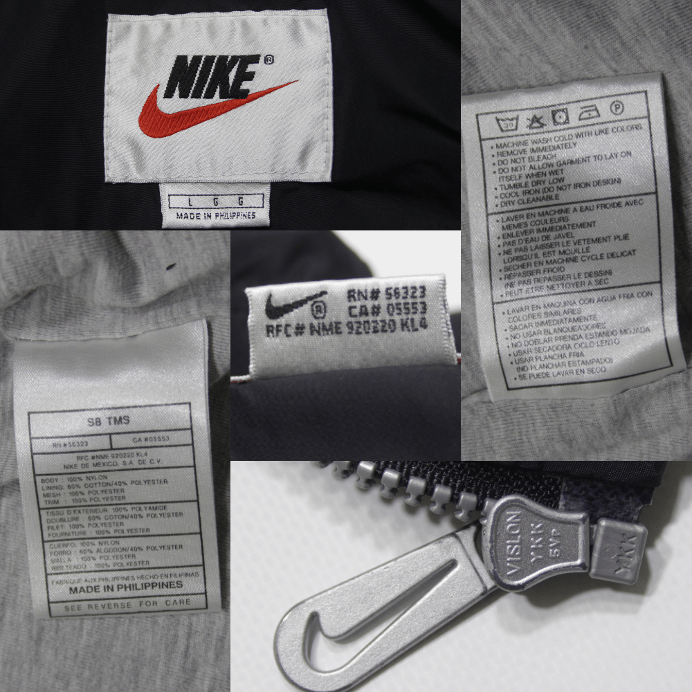 Nike Swoosh Logo Nylon Jacket Size US L / EU 52-54 / 3 - 10 Thumbnail