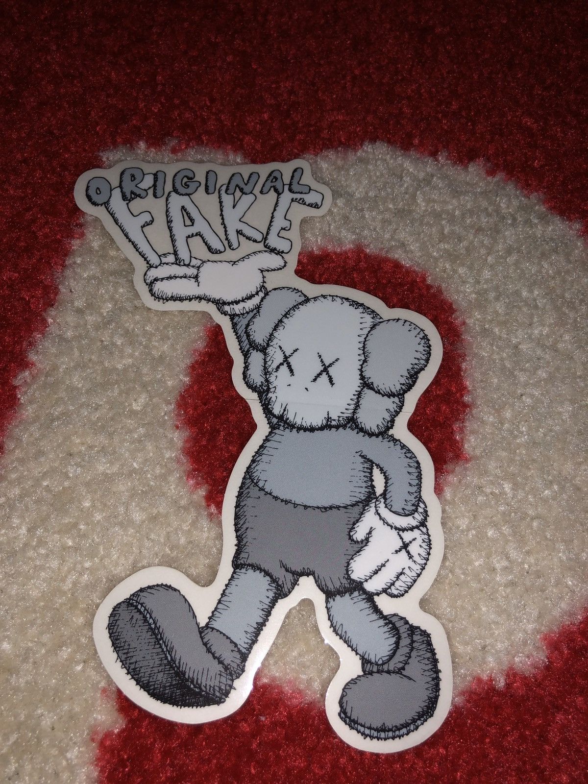 DKNY OriginalFake KAWS ポスター KAWS x NGV Postcard Acrylic on DKNY Advertisement Mini