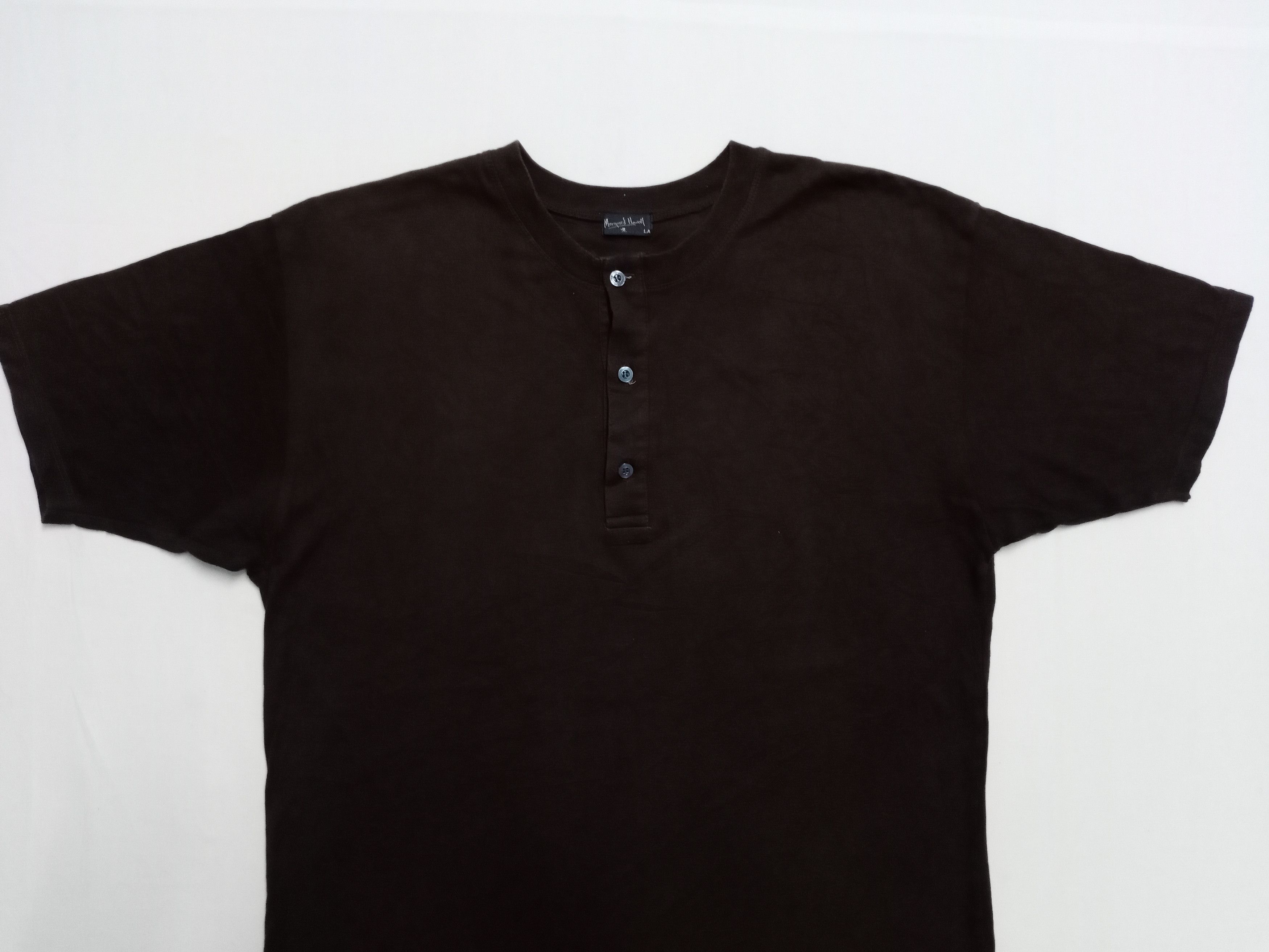 Margaret Howell Rare Vintage Margaret Howell Button Plain Tshirt Size US L / EU 52-54 / 3 - 6 Thumbnail