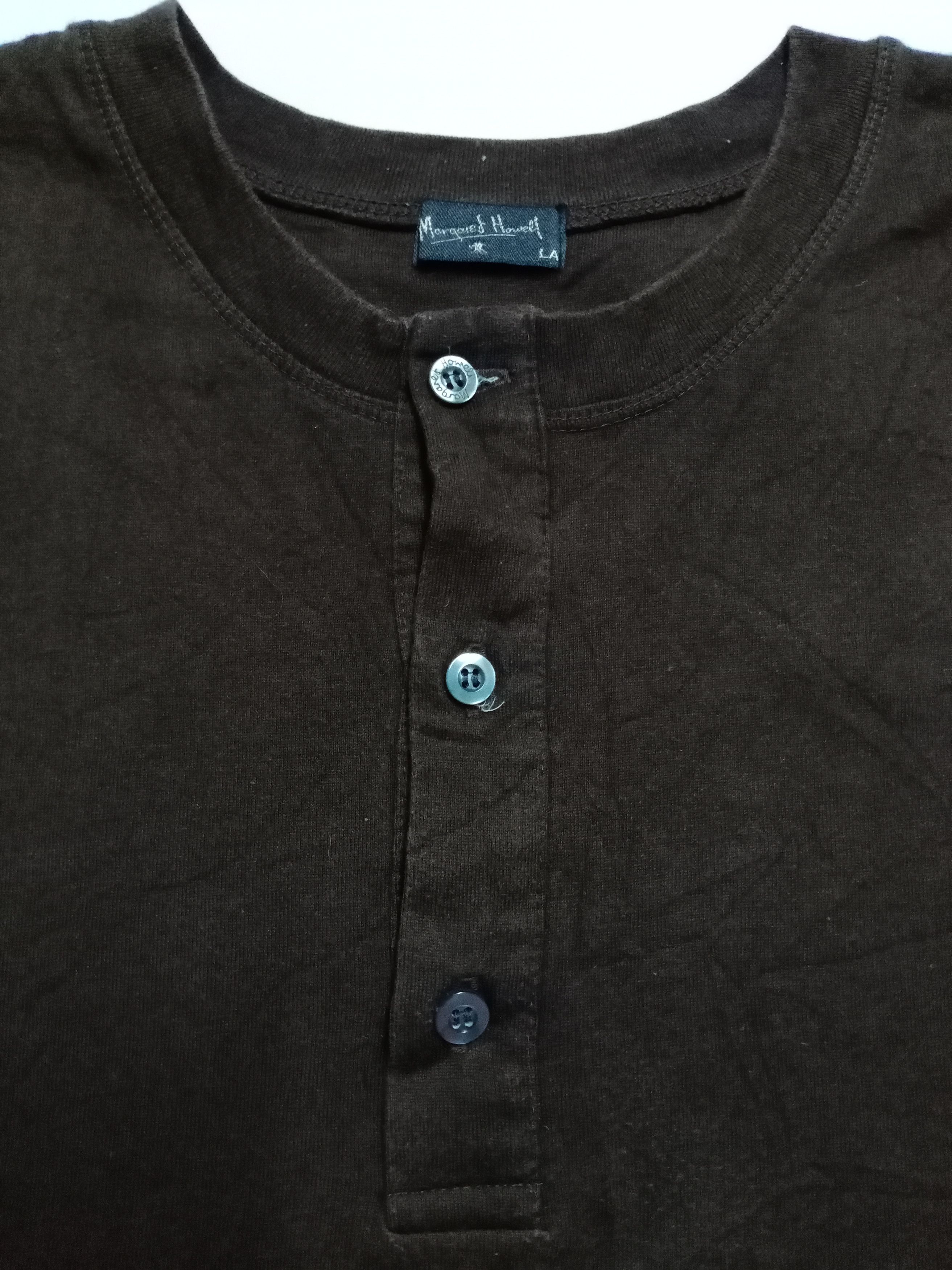 Margaret Howell Rare Vintage Margaret Howell Button Plain Tshirt Size US L / EU 52-54 / 3 - 5 Thumbnail