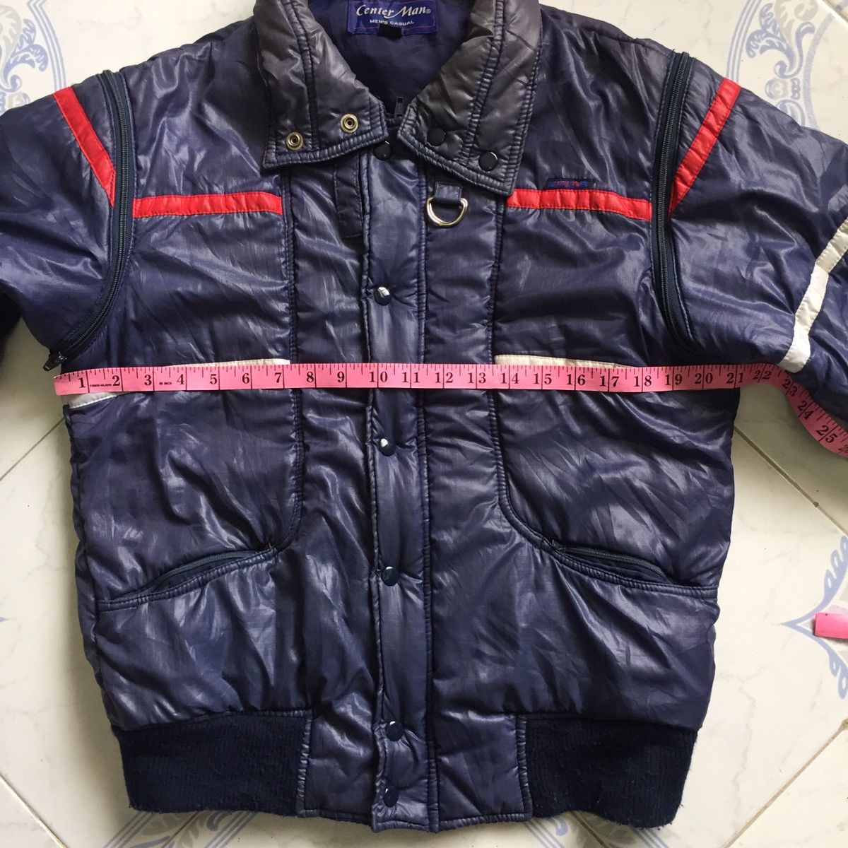 Japanese Brand Sun Faded Center Man Puffer Like Jacket Detachable Sleeve Size US L / EU 52-54 / 3 - 22 Thumbnail
