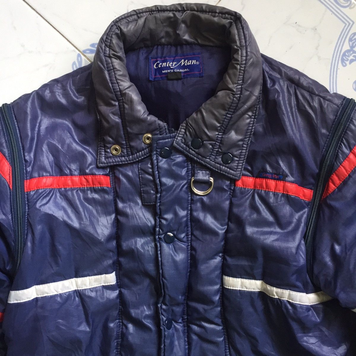 Japanese Brand Sun Faded Center Man Puffer Like Jacket Detachable Sleeve Size US L / EU 52-54 / 3 - 5 Thumbnail