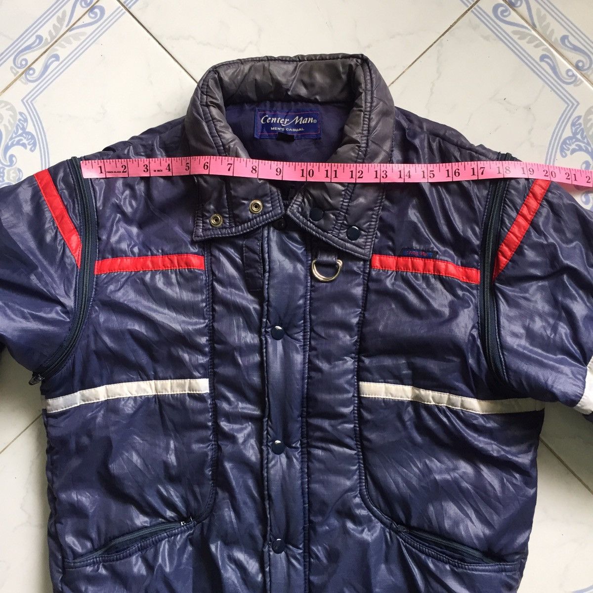 Japanese Brand Sun Faded Center Man Puffer Like Jacket Detachable Sleeve Size US L / EU 52-54 / 3 - 25 Thumbnail