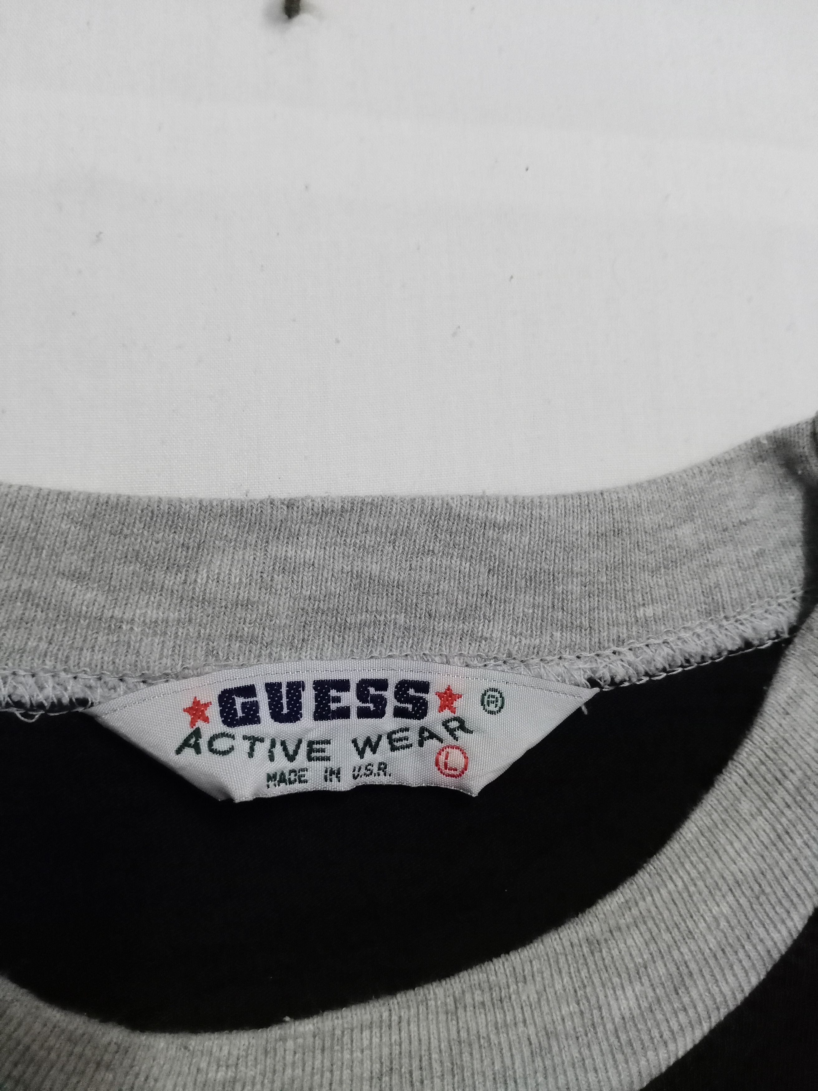 Guess × Vintage Vintage Guess Sport USA 1996 Big Logo T-Shirt Size US L / EU 52-54 / 3 - 5 Thumbnail