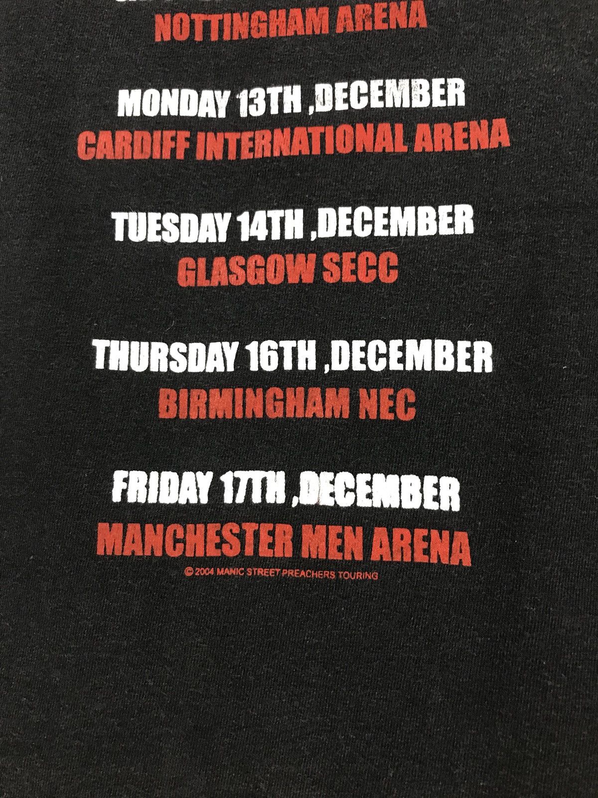 Vintage Manic Street Preachers Tour 2004 Size US L / EU 52-54 / 3 - 5 Thumbnail