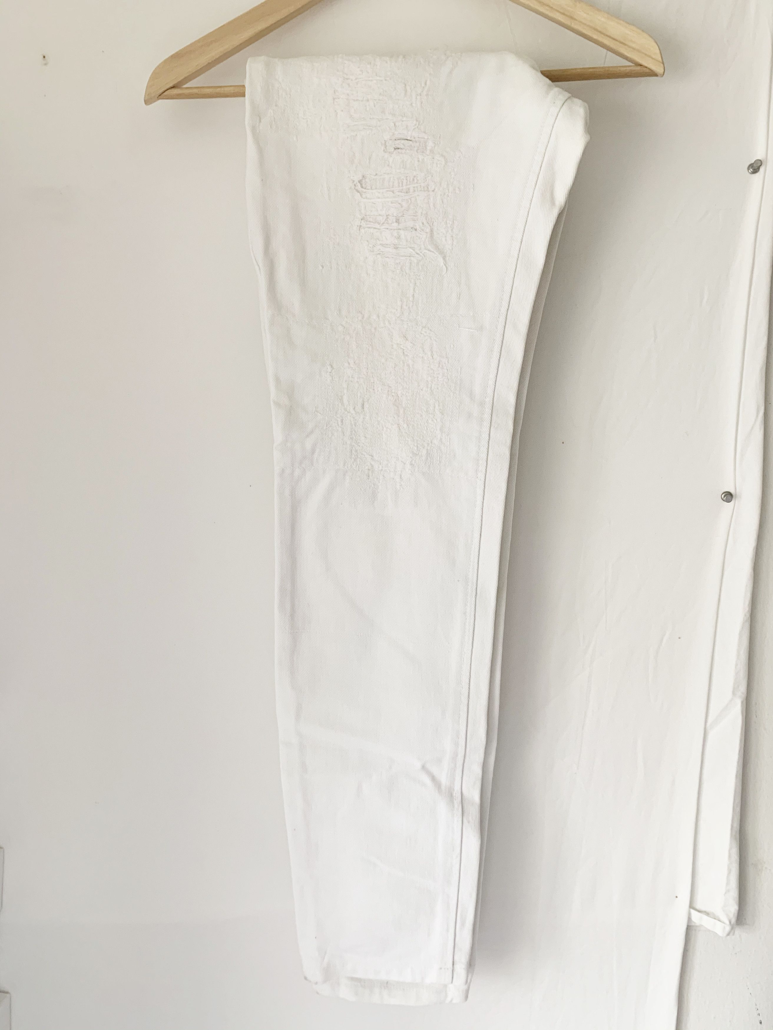 Helmut Lang Vintage Helmut Lang Distressed Denim White Size US 30 / EU 46 - 5 Thumbnail