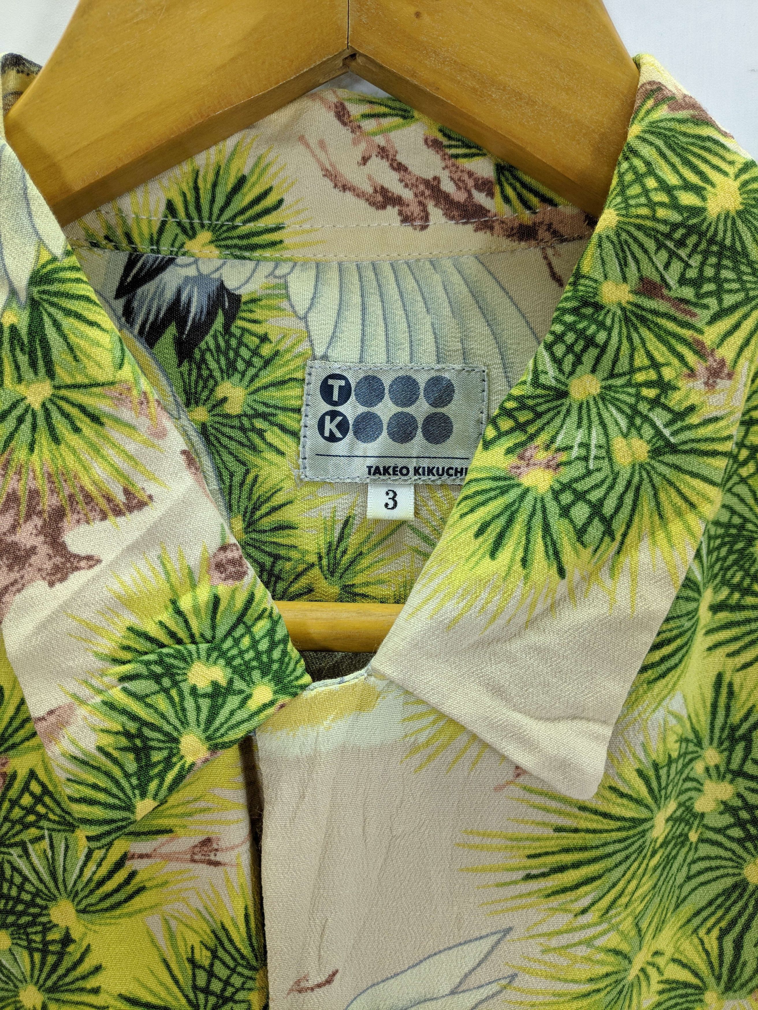 Japanese Brand × Takeo Kikuchi Rayon hawaiian crane bird Paradise Kimono Crane Bird Aloha Size US M / EU 48-50 / 2 - 2 Thumbnail