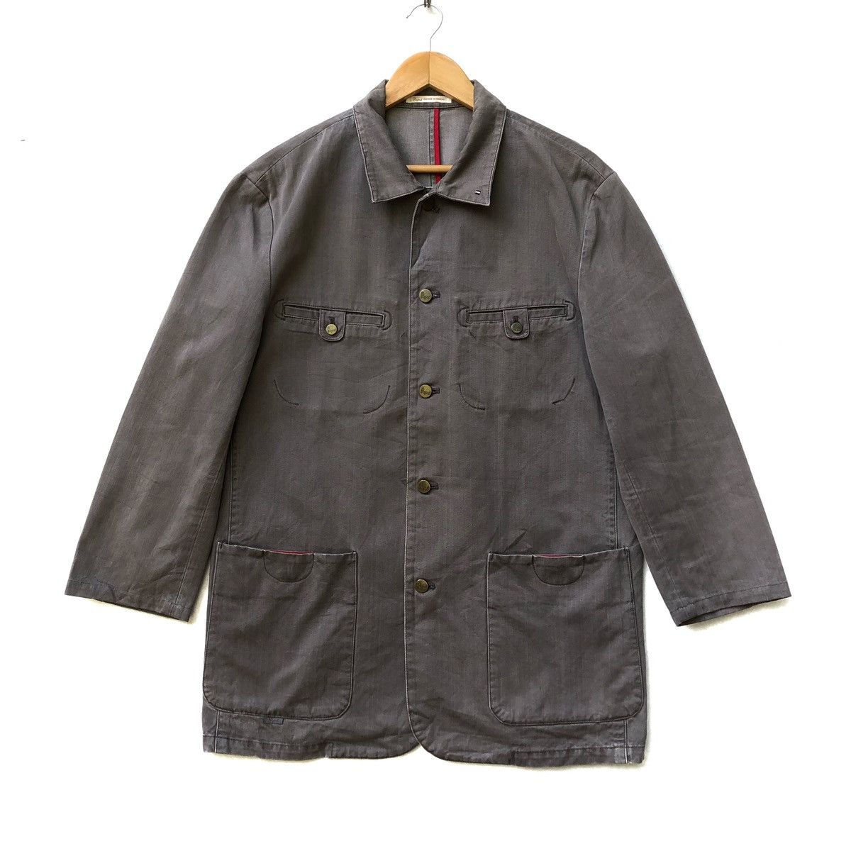 image of Vintage Papas Chore Jacket in Grey, Men's (Size Medium)