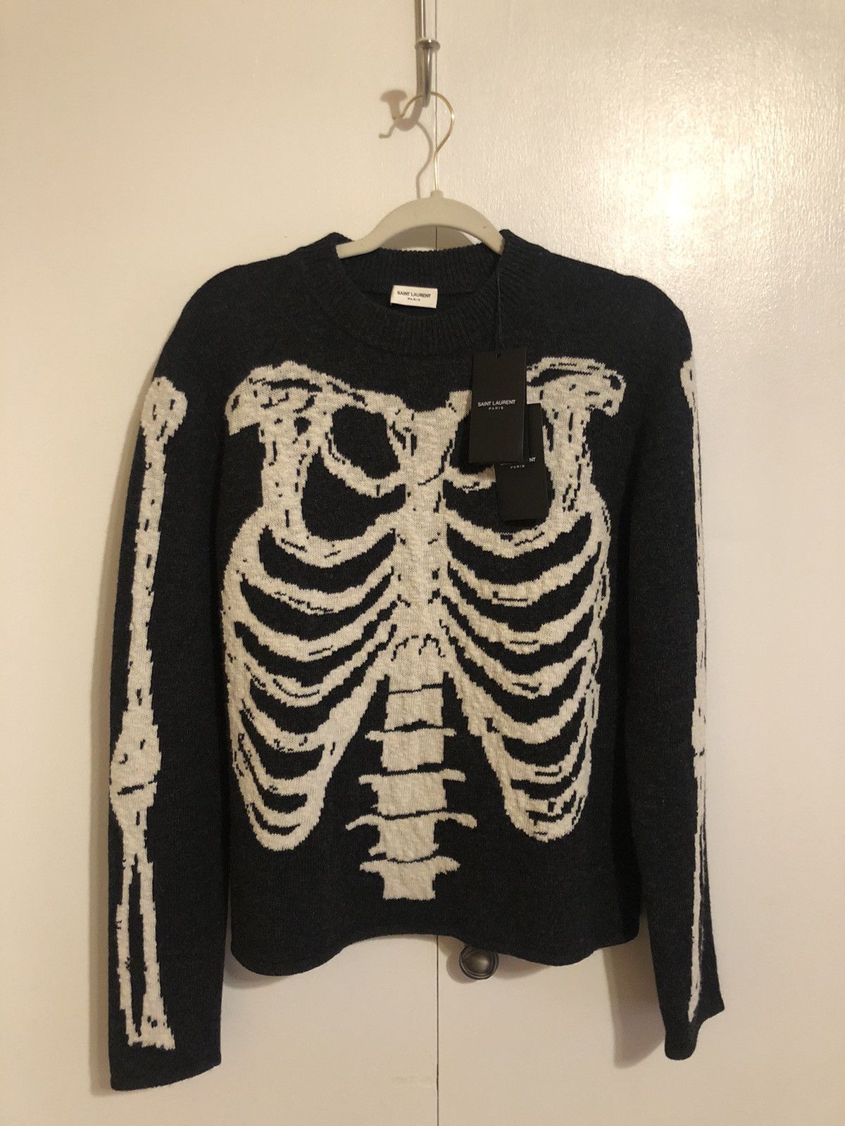 Saint laurent 2025 skeleton sweater