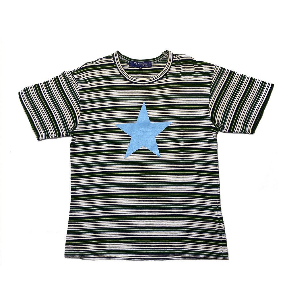 stripe star tシャツ　archive THE KNITS by SCREEN STARS Multi Border T-Shirt (スクリーン