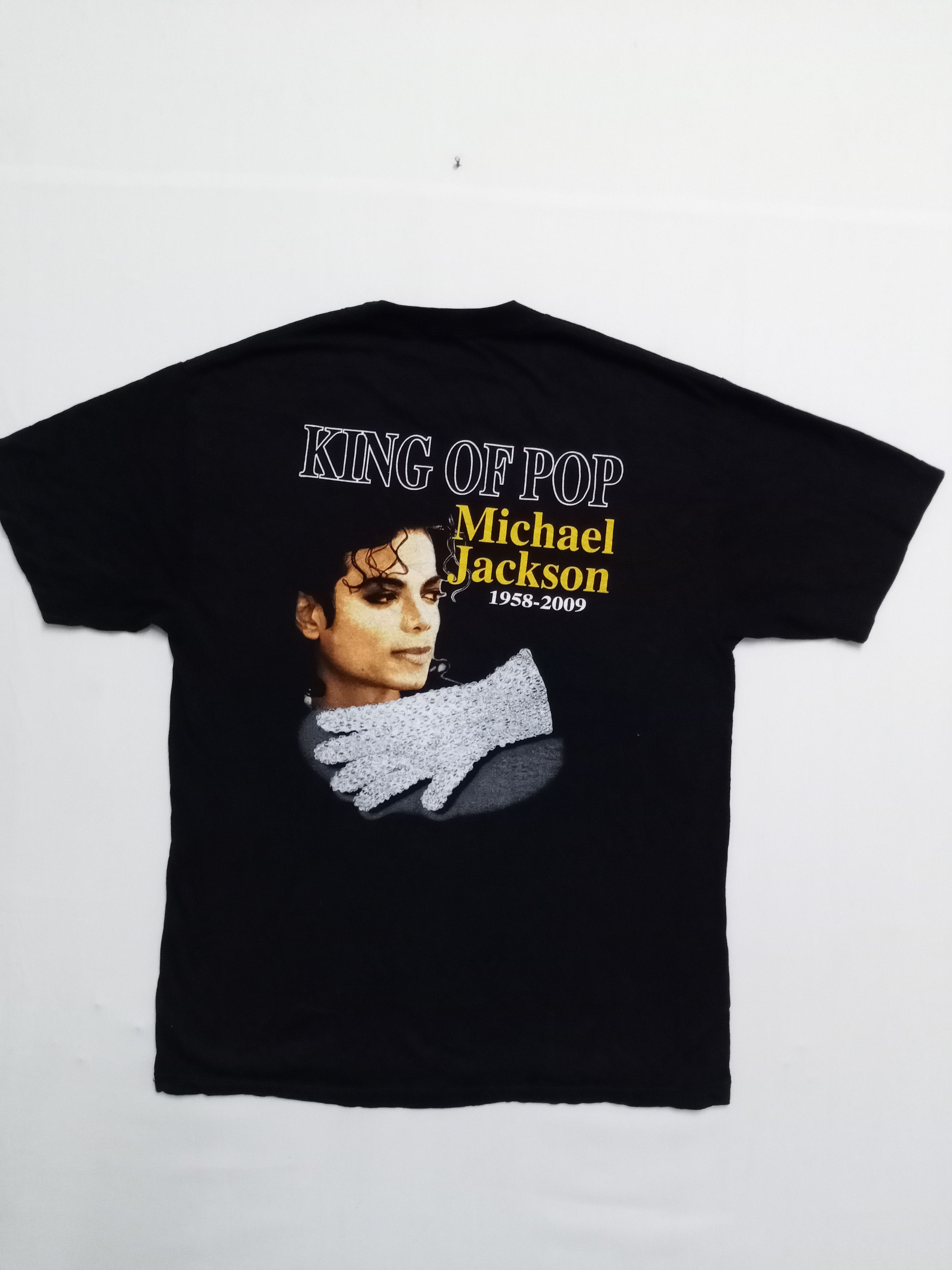 Band Tees × Michael Jackson × Vintage Vintage Micheal Jackson King Of Pop Double side Tshirt Size US L / EU 52-54 / 3 - 3 Thumbnail