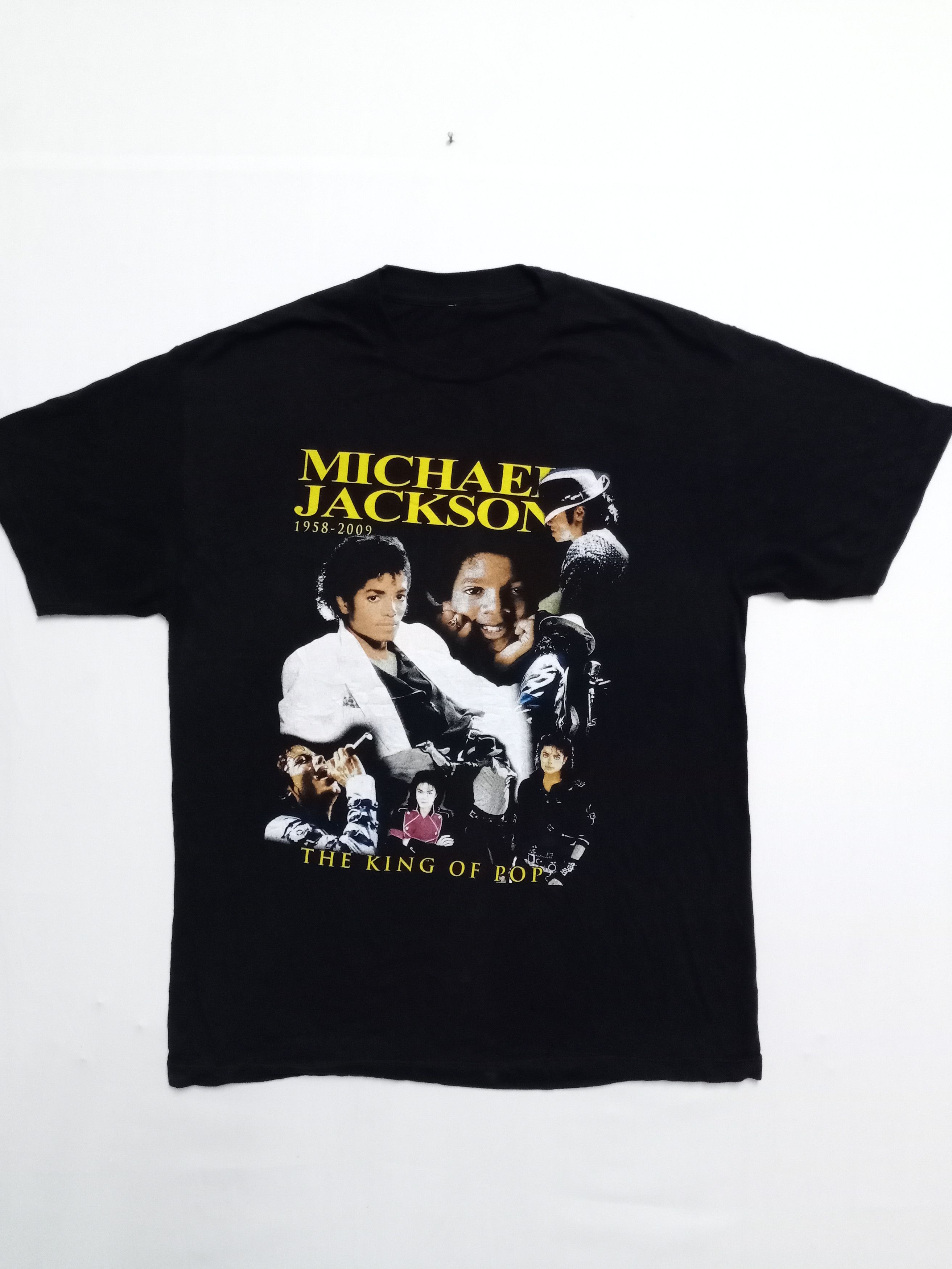 Band Tees × Michael Jackson × Vintage Vintage Micheal Jackson King Of Pop Double side Tshirt Size US L / EU 52-54 / 3 - 1 Thumbnail